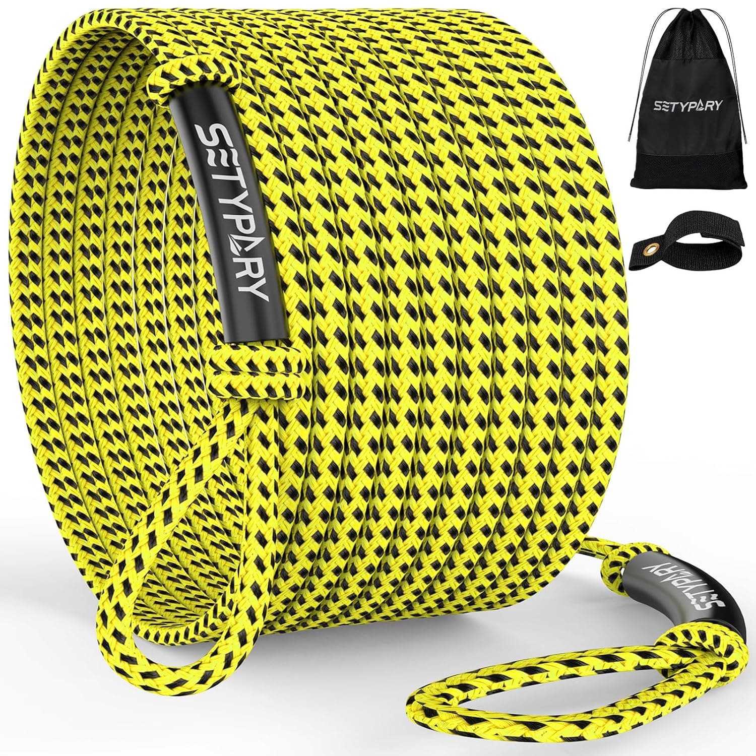 4-6K 60FT Boat Tow Rope for Tubing, Fits 1-4 Person Towable Tubes Boating, Heavy-Duty Floating Tube Tow Rope for Watersports