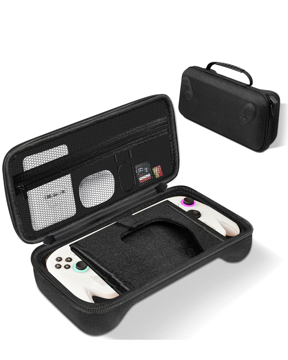 Cochanvie Carrying Case Compatible with ASUS ROG Xbox Ally/ Xbox Ally X 2025, with Mesh Pocket & Built-in Stand for Console and Accessories