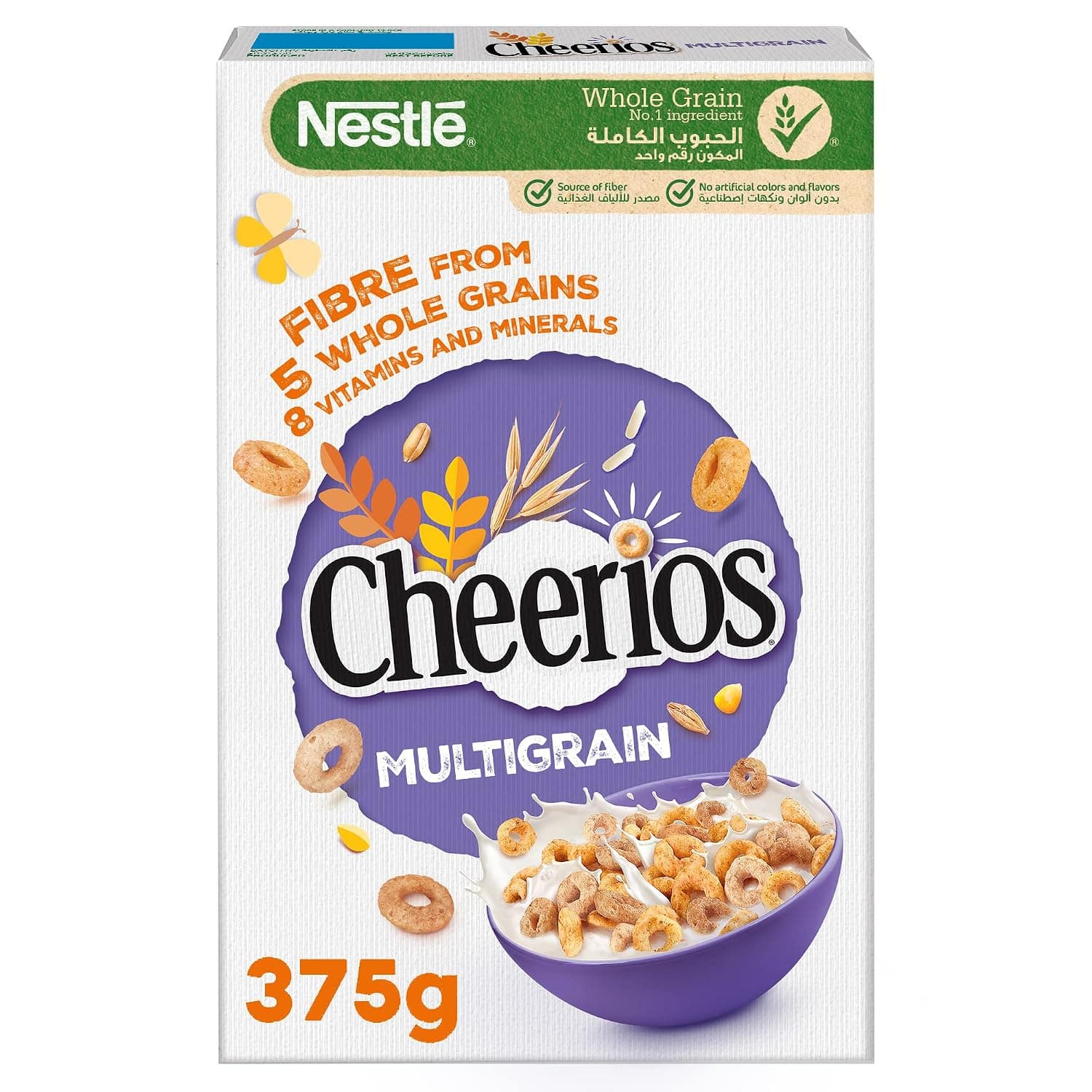 Nestle Cheerios Multi Whole grain Breakfast Cereal box 375g