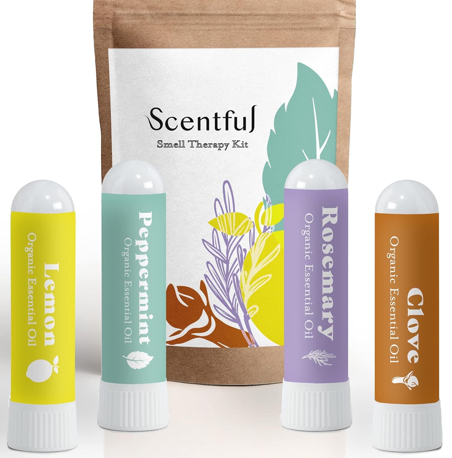 Smell Training Kit for Loss of Smell, Smell Retraining Therapy, Restore Sense of Smell and Taste, Made in the USA with Organic Essential Oils