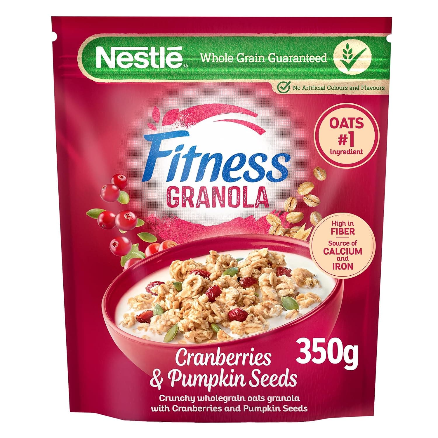 Fitness Granola Cereal Bag in Cranberry (350g)