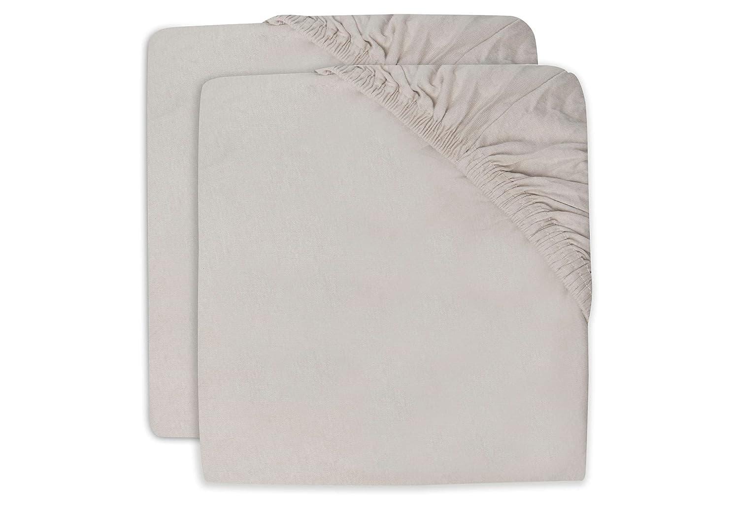 Jollein Duvet Cover Fitted Sheet Jersey 40 x 90 cm Nougat 2 Pack | 2511-501-00093