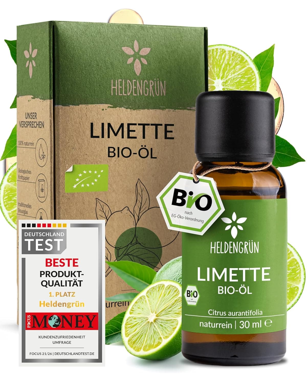 Heldengrün® Organic Lime Oil [100% Natural]