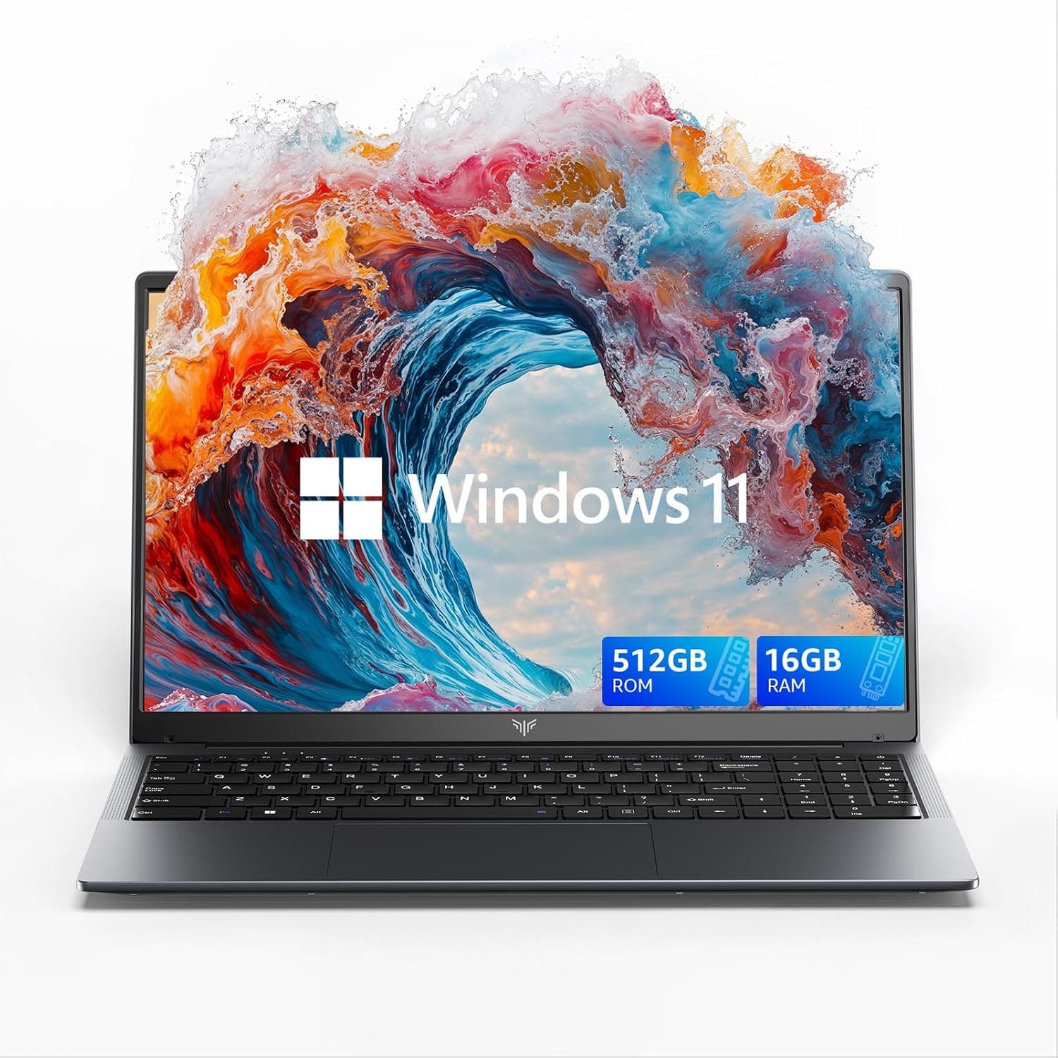 KAIGERR Laptop 2026, ΑΜD Ryzen 7 5700U(8C/16T, Up to 4.3GHz), 16GB RAM 512GB NVMe SSD, Laptop Computer, 15.6" IPS Laptop, WiFi 6, Numeric Keypad, HDMI Type-C USB 3.2 Multitasking Laptops