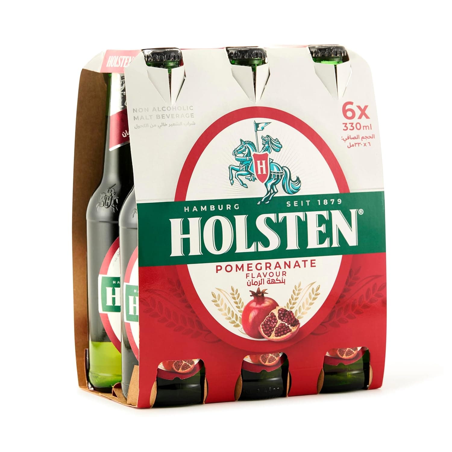 Holsten Pomegranate Flavour Non-Alcoholic Malt Beverage 6 X 330 ml