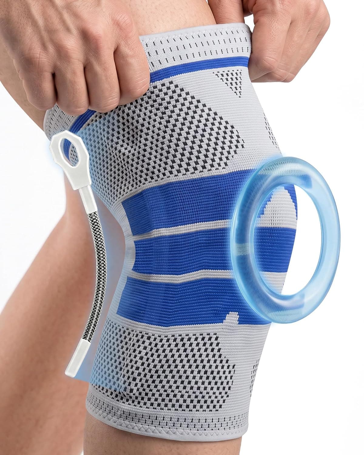 Knee Brace,Knee Support for Men and Women，ركبه,M,1PCS | Compression Knee Pad for Pain Relief,Meniscus Tear,Arthritis,ACL,MCL,Run,Cycling,Hiking