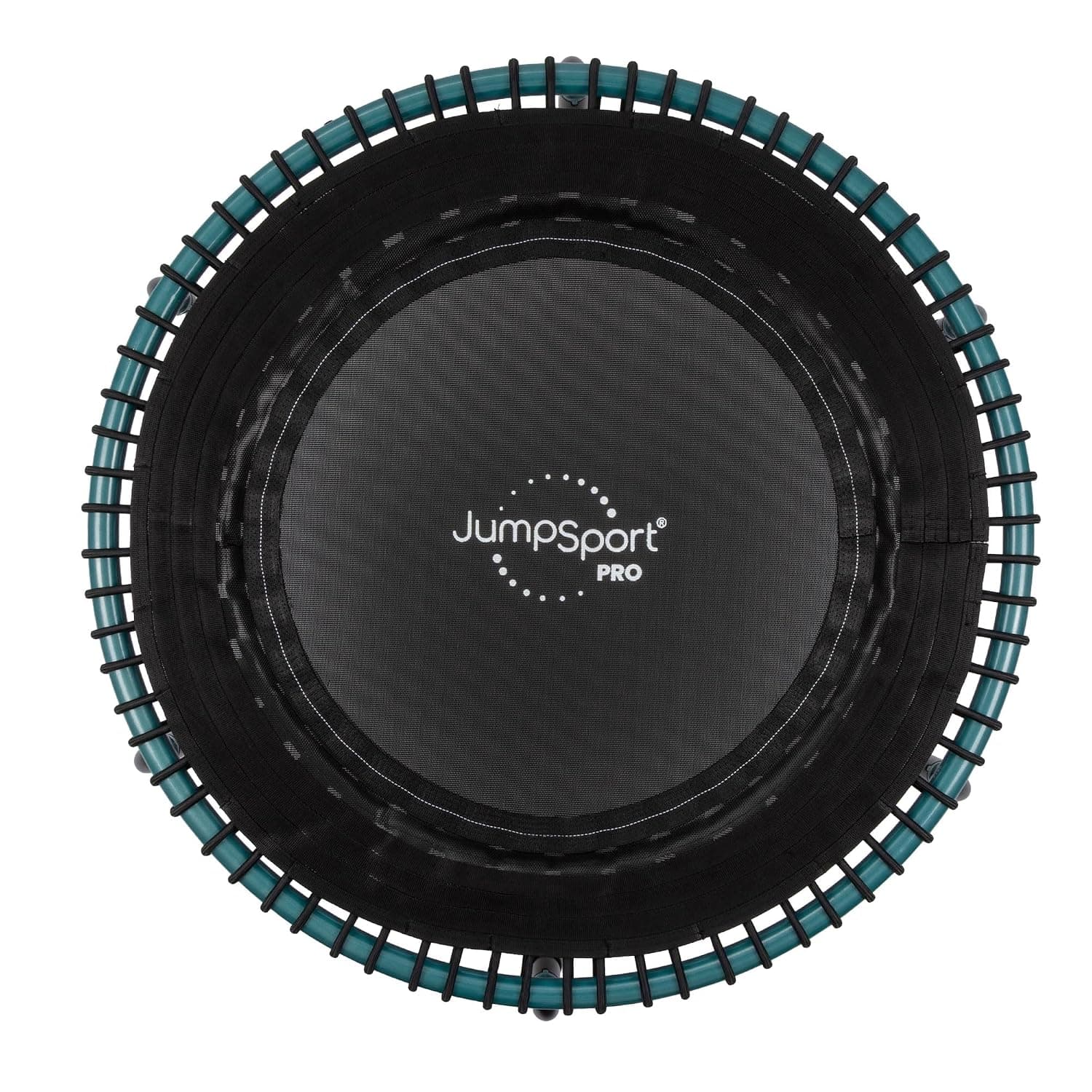 JumpSport 350 PRO Fitness Trampoline, Cardio Workout, No-Tip Arched Legs Home Gym Equipment, Adjustable Bungees & 60 Day Trial Video