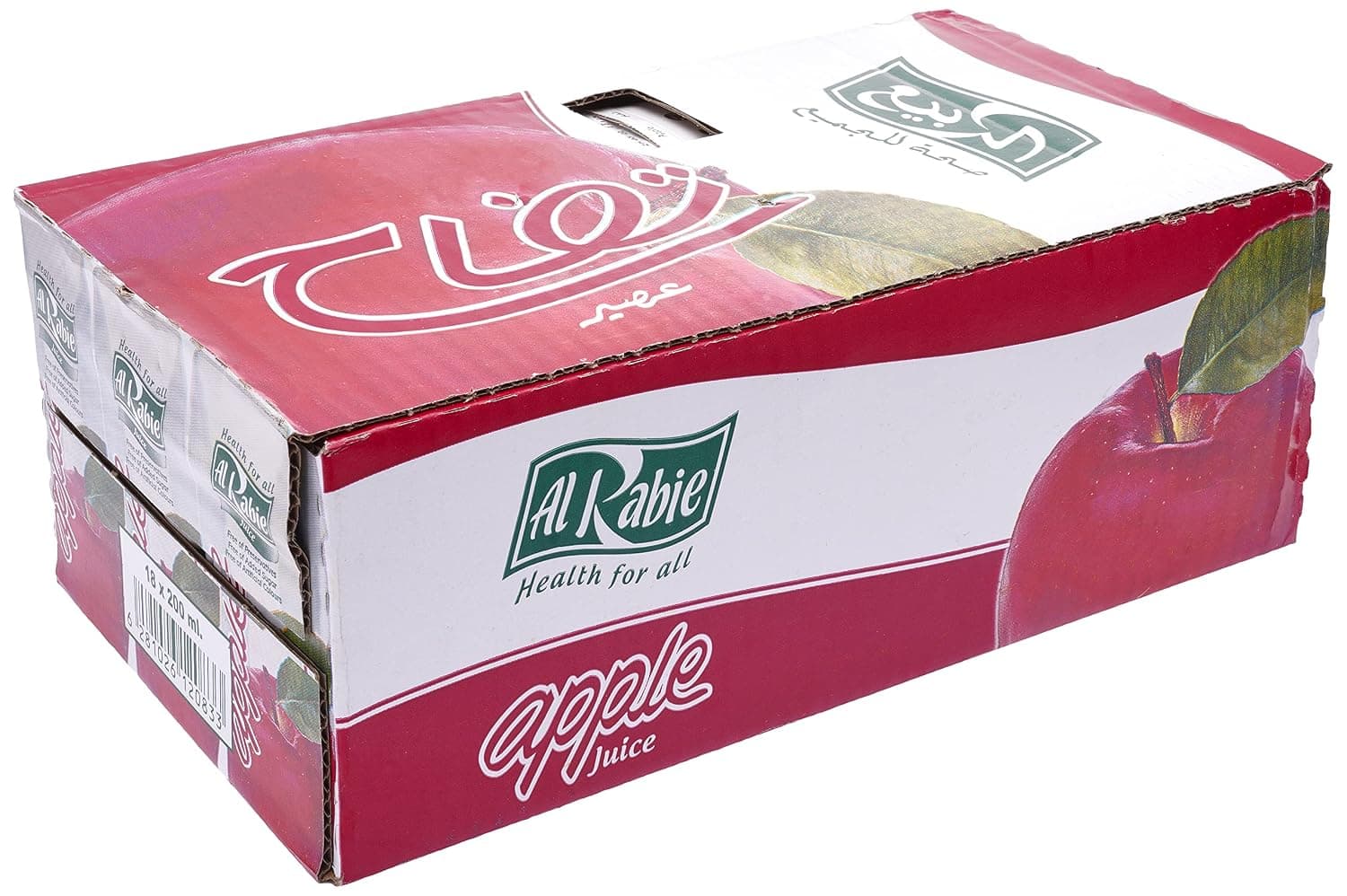 Al Rabie 100% Apple Juice 18x185ml
