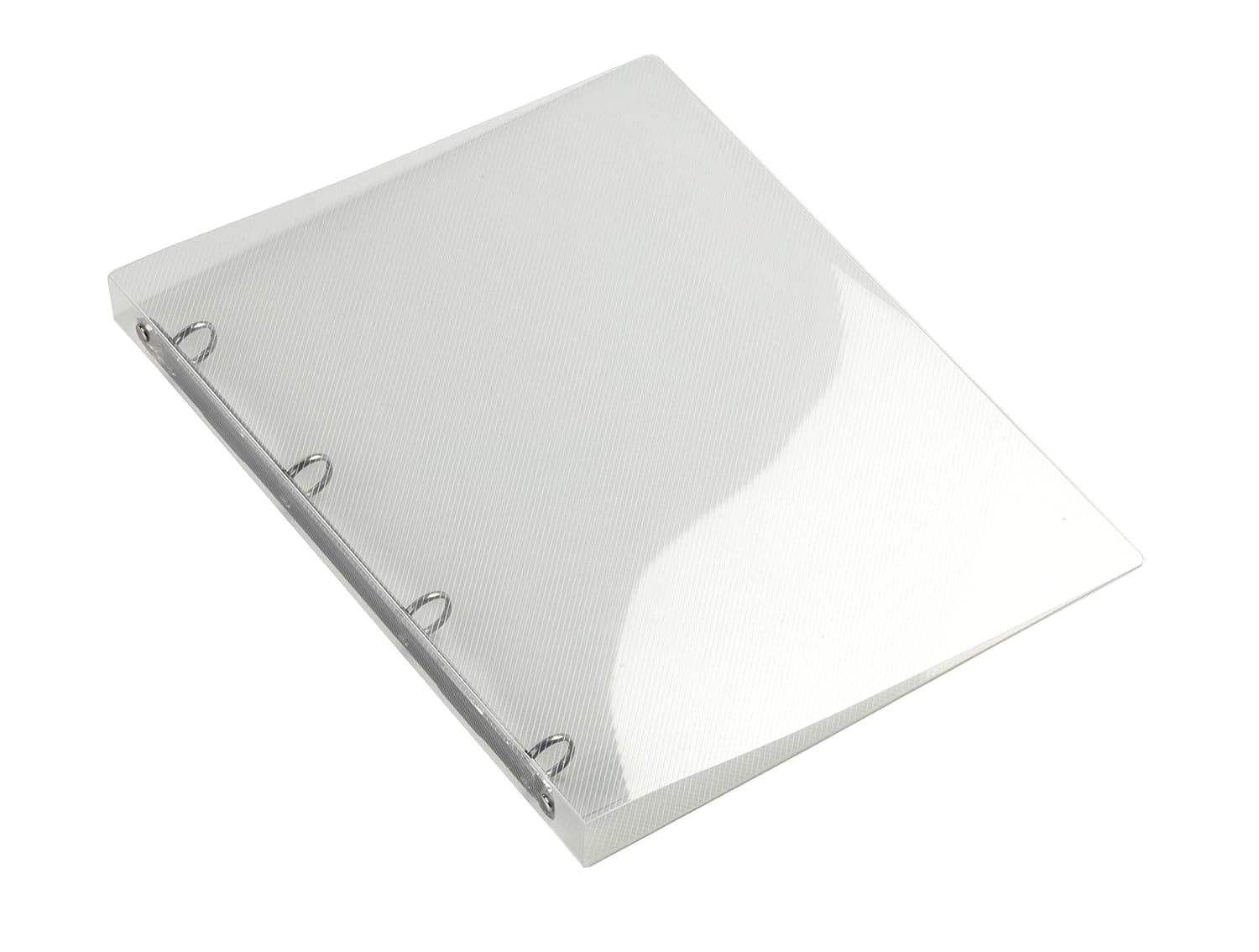 HF2 Transparent Ring Binder - A4 Size Refillable Document Holder - 16mm 4 Ring Binder Journal for School, Office & Home - Waterproof & Eco-friendly Document Organizer