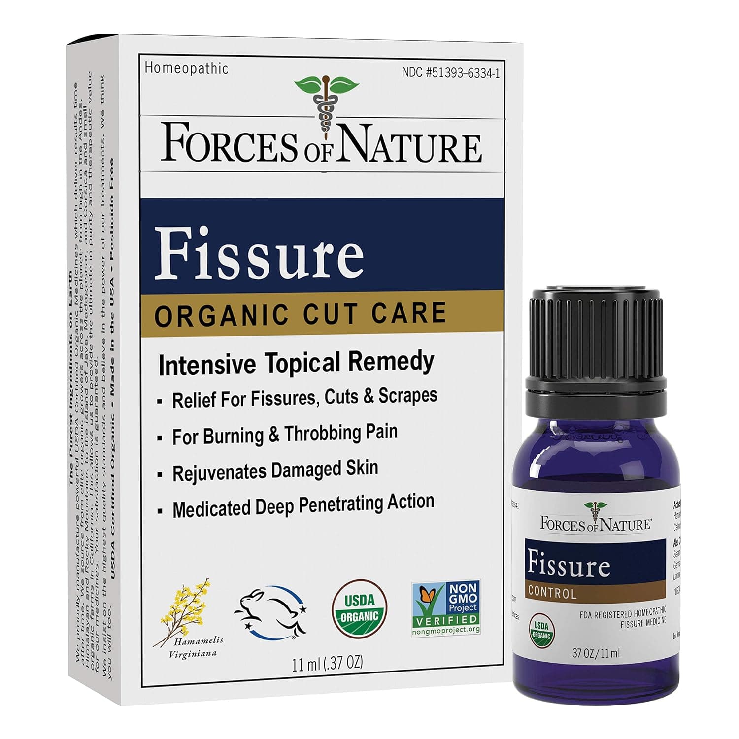 Forces of Nature, Fissure, Organic Cut Care.37 oz (11 ml)