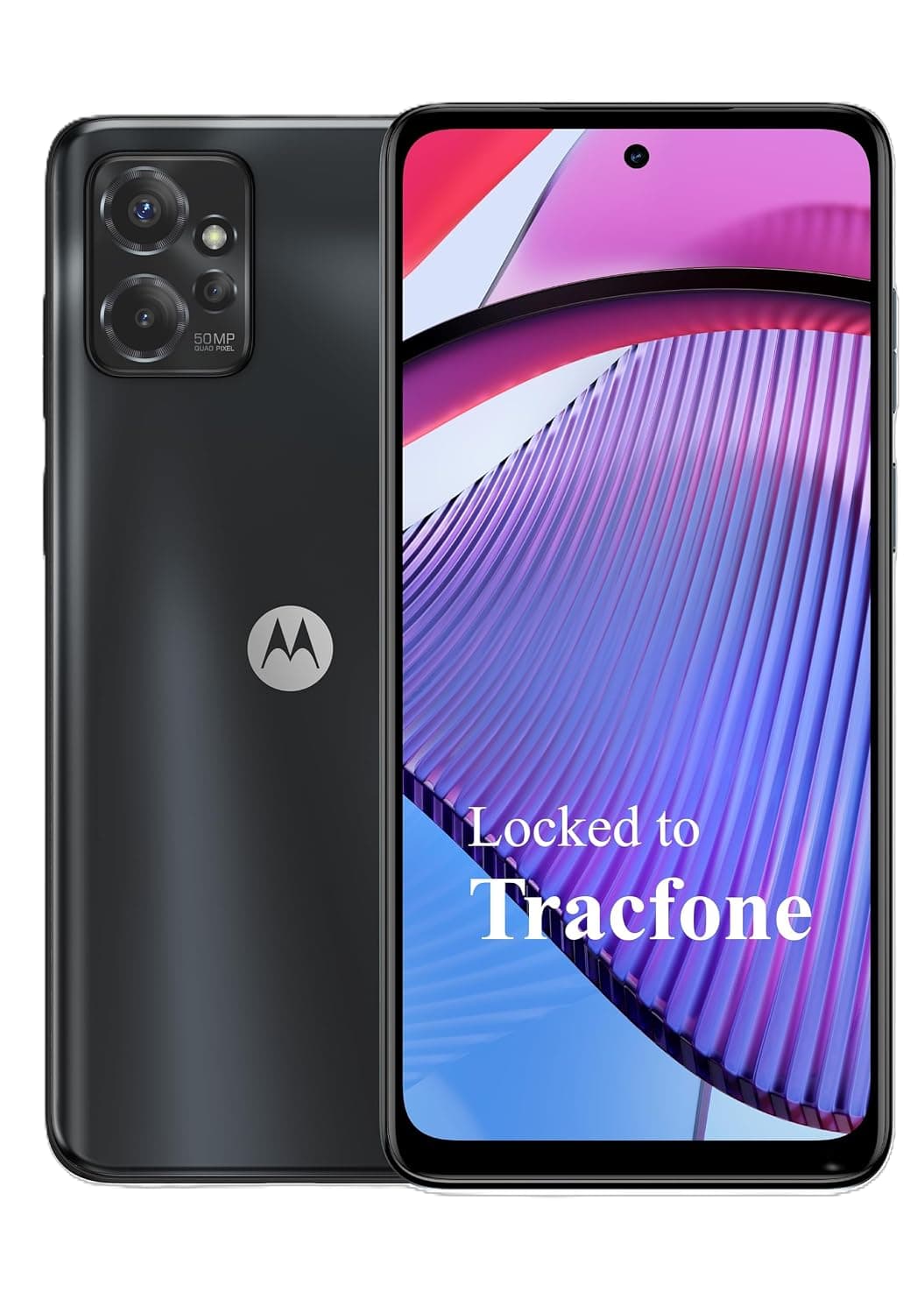 TracFone, Motorola Moto g Power 5G (2023), 128GB, Prepaid Smartphone, Black, 50MP Main Camera, Locked