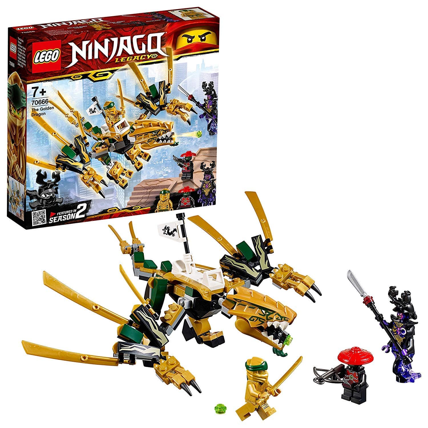 LEGO® NINJAGO® Legacy Golden Dragon 70666 Building Kit (171 Pieces)