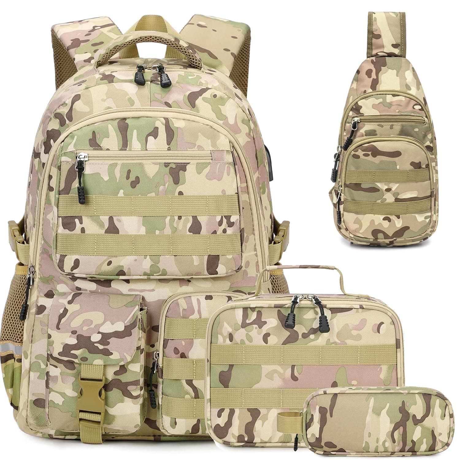 DIGOBAY Backpack with Lunch Box, Pencil Cace