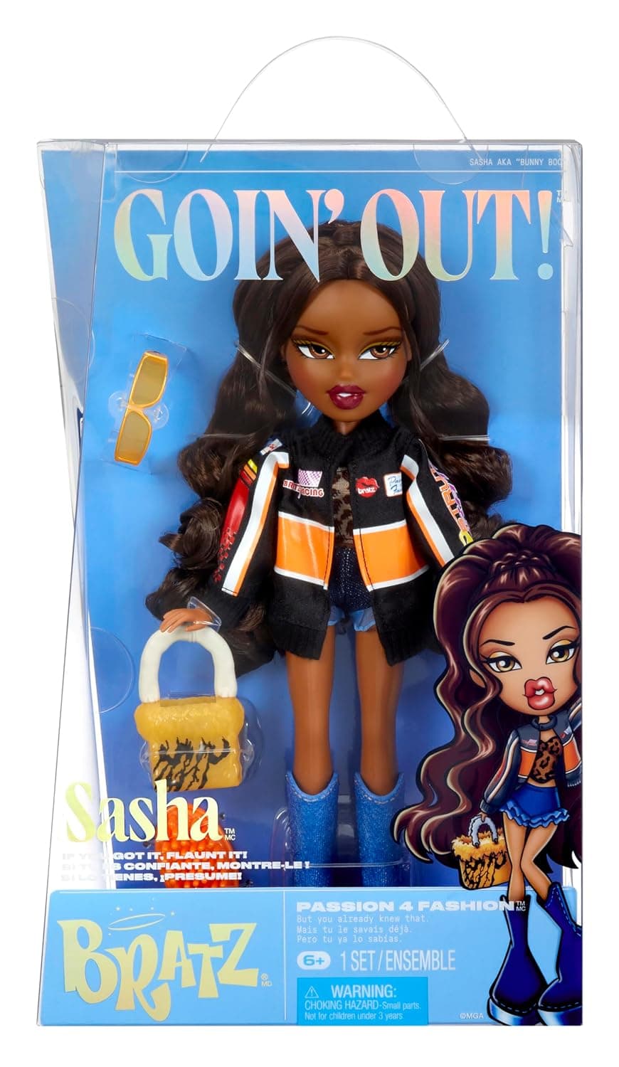 Bratz Goin Out Doll-Sasha, Colour, 524229-EUC