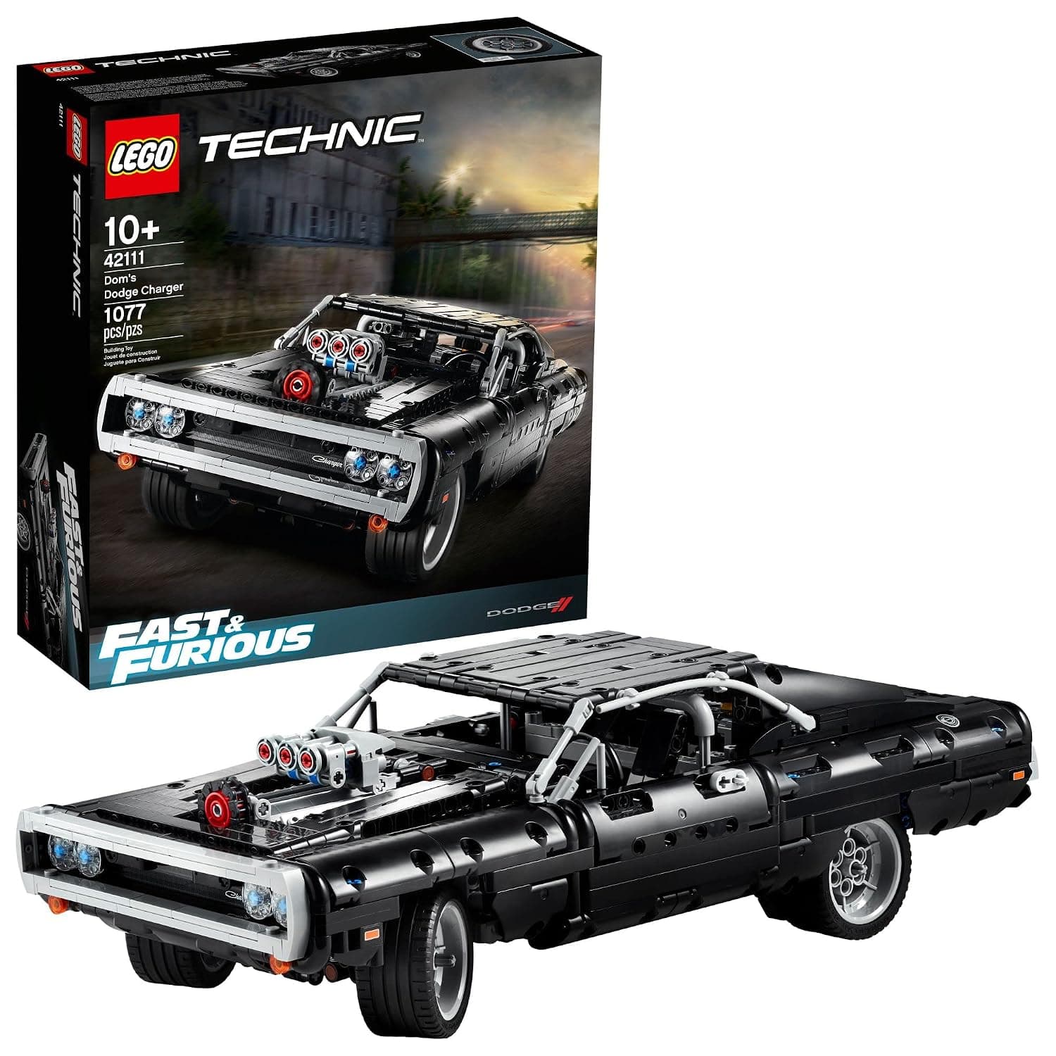 LEGO® Technic™ Dom’s Dodge Charger 42111 Building Kit (1,077 Pieces)