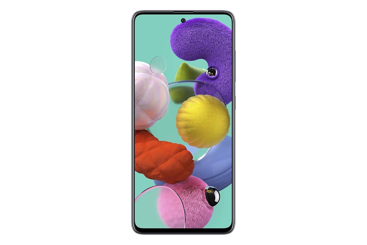 Samsung Galaxy A51, Ultra High-Res Quad Camera, 4K Video, 4G LTE, Dual SIM Smartphone, All Day Battery, KSA Version, Prism Crush Black, 128GB