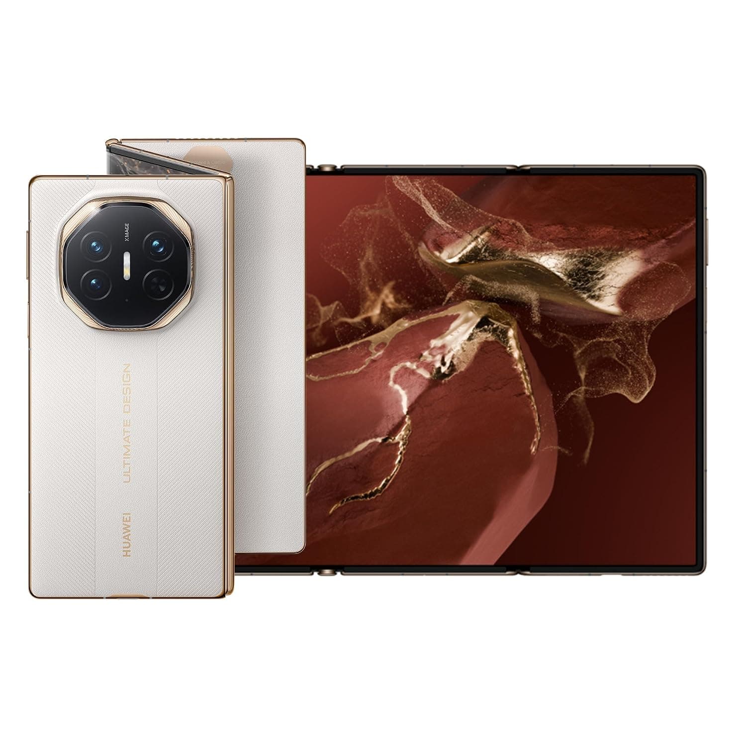 HUAWEI Mate XT Tri-fold Smartphone 16GB+1TB White, Ultimate Design Dual, Dual SIM,Super Slim,Ultra Aperture XMAGE Camera,10.2-inch Hi-Res X-True Display & MultiView in One, Exclusive 12-Month Care+