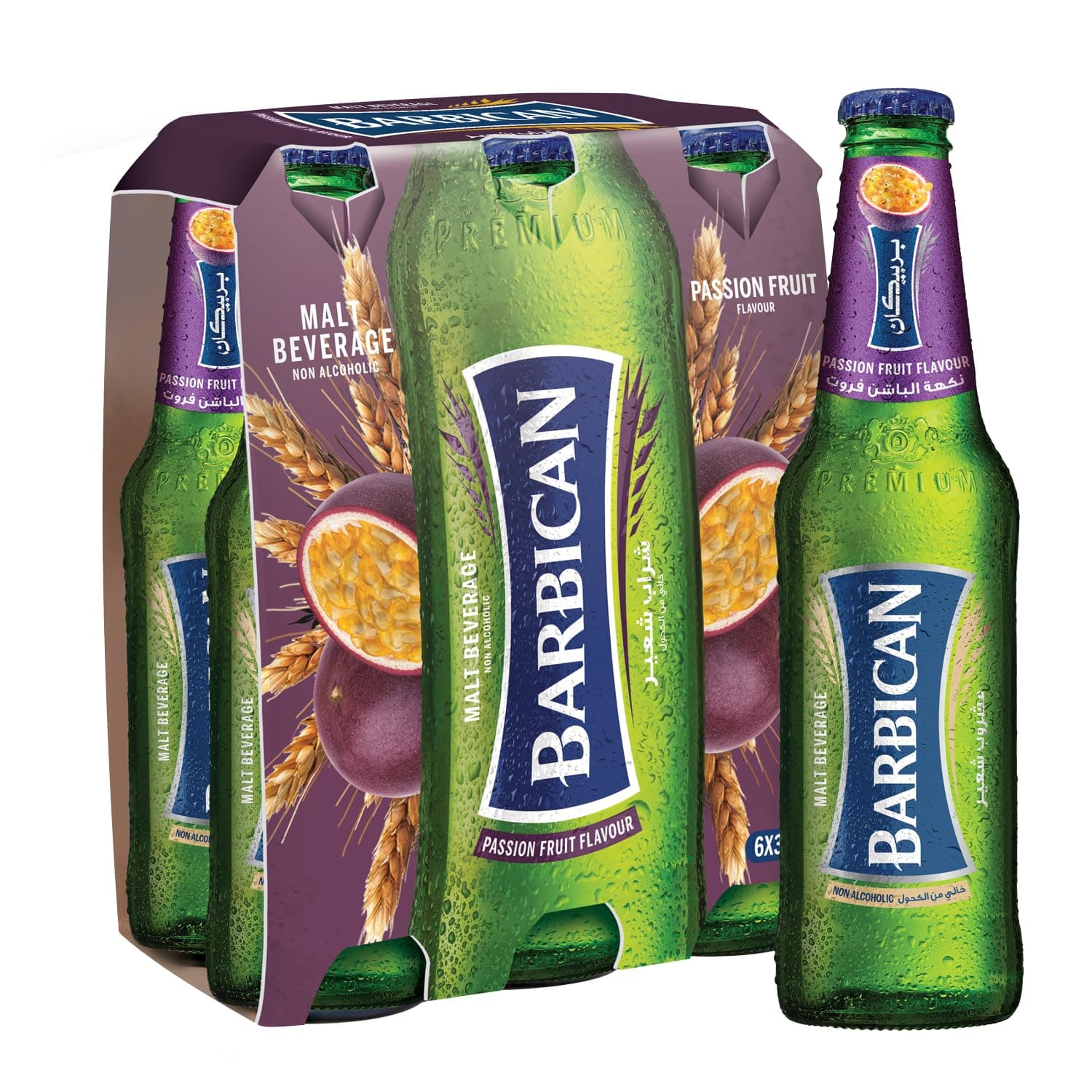 Barbican Passion Fruit Flavour Non Alcoholic Malt Drink 6 x 330 ml