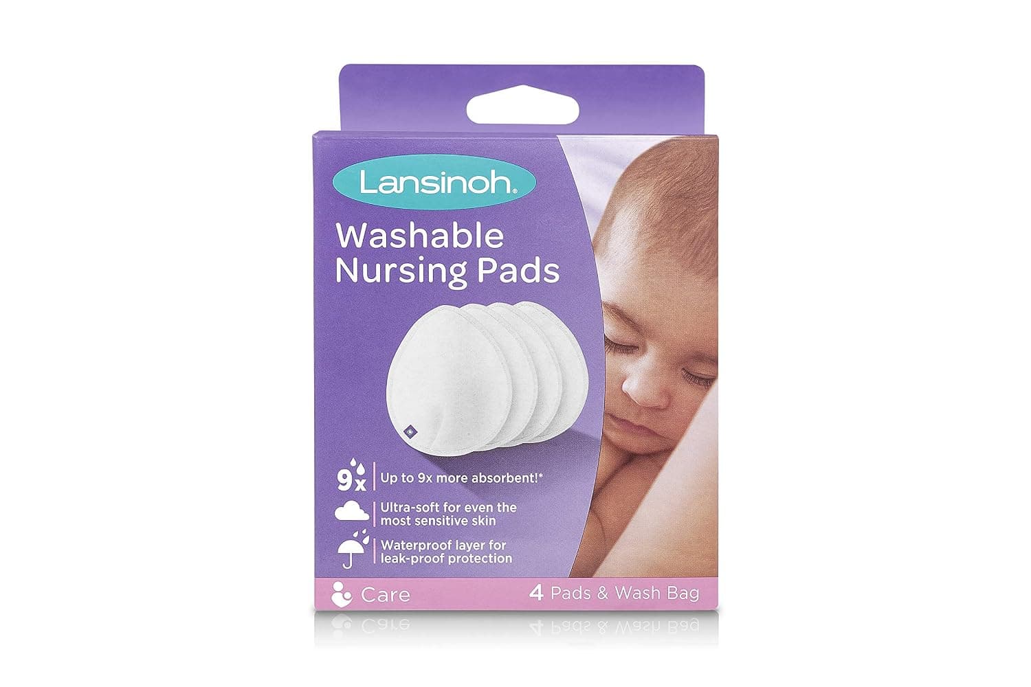 Lansinoh Washable Nursing Pads, Pack of 4