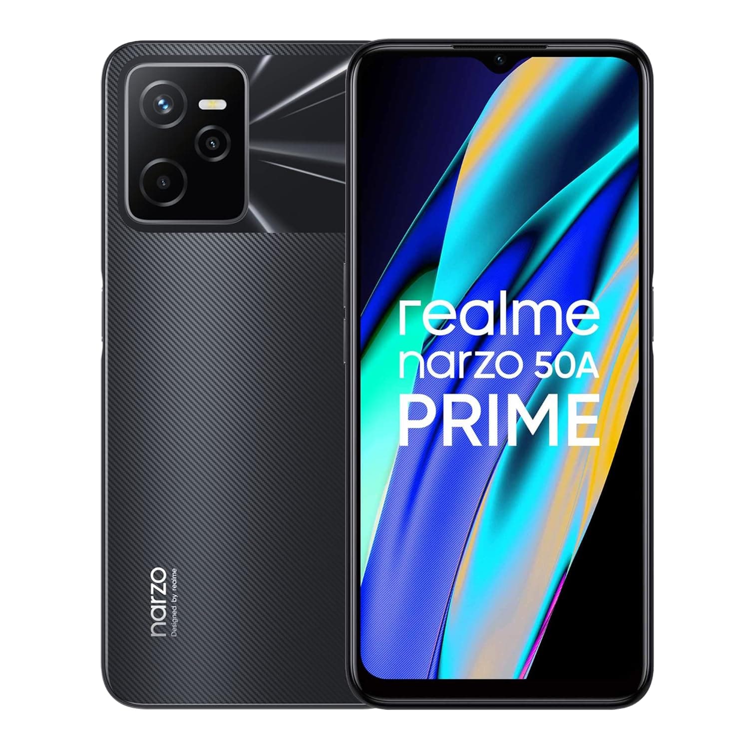 Realme Narzo 50A Prime Dual-SIM 128GB ROM + 4GB RAM (GSM only | No CDMA) Factory Unlocked 4G/LTE Smartphone (Flash Black) - International Version