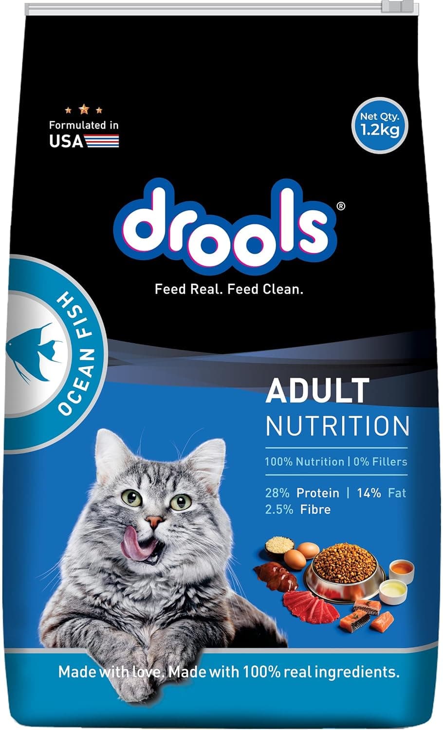 Drools Cat Ocean Fish 1.2kg Dry Cat Food