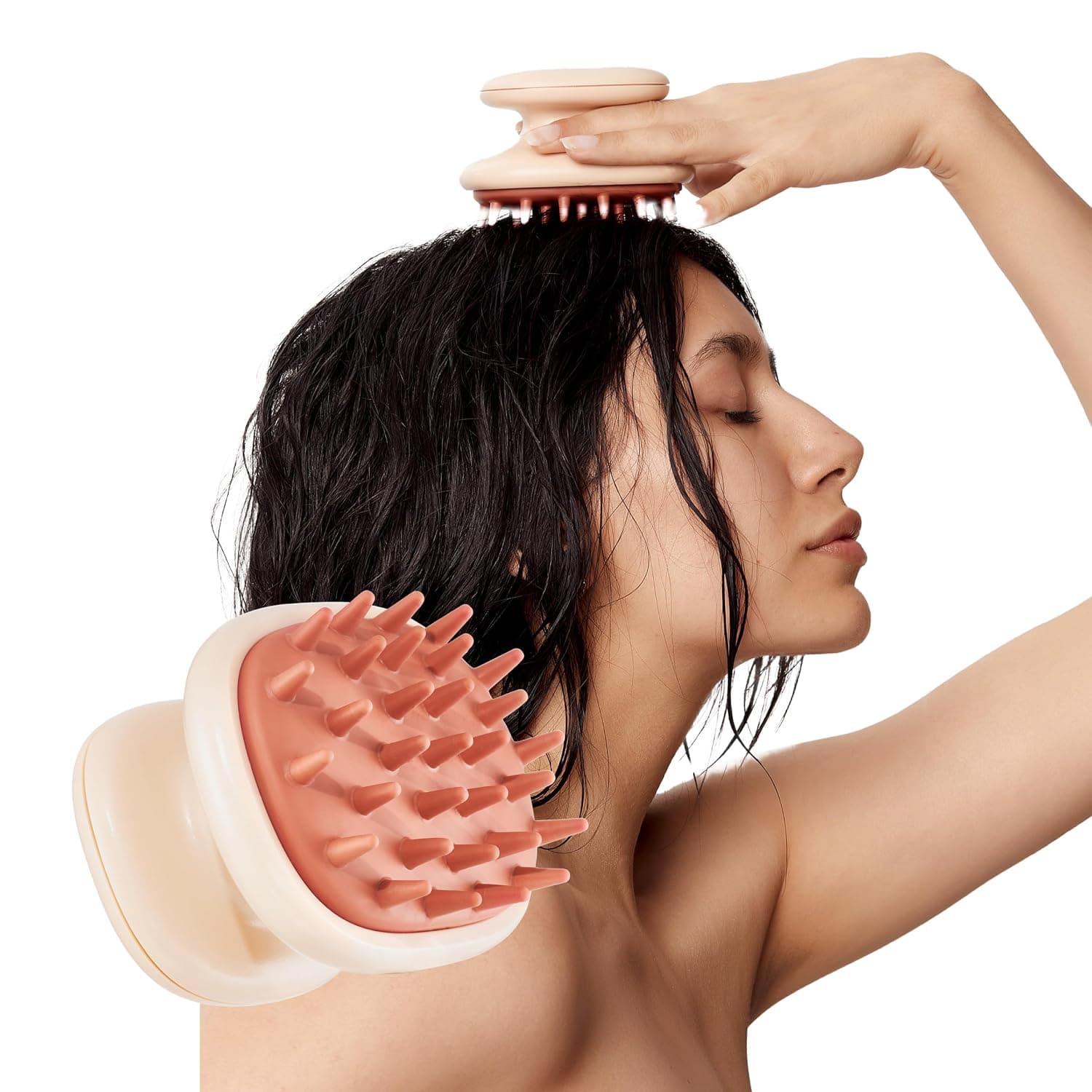 Scalp Massager Head Massager Shampoo Brush with Soft Silicone Bristles Head Relaxation Hair Growth Manual Head Scalp Massage Brush