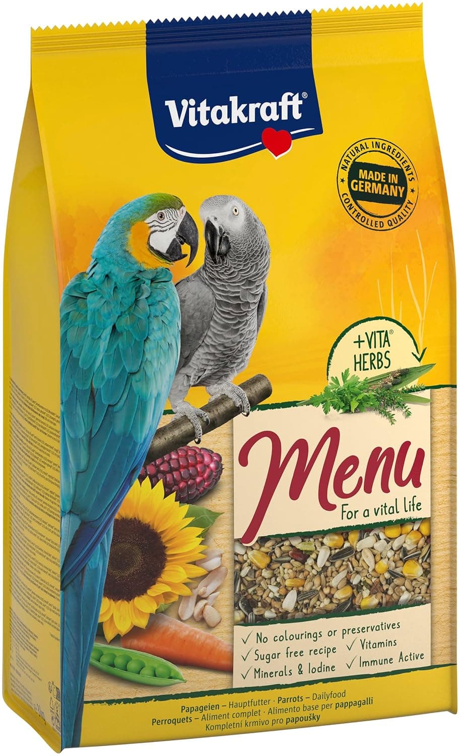 Vitakraft Balanced Parrot Food 3kg with Vitamins