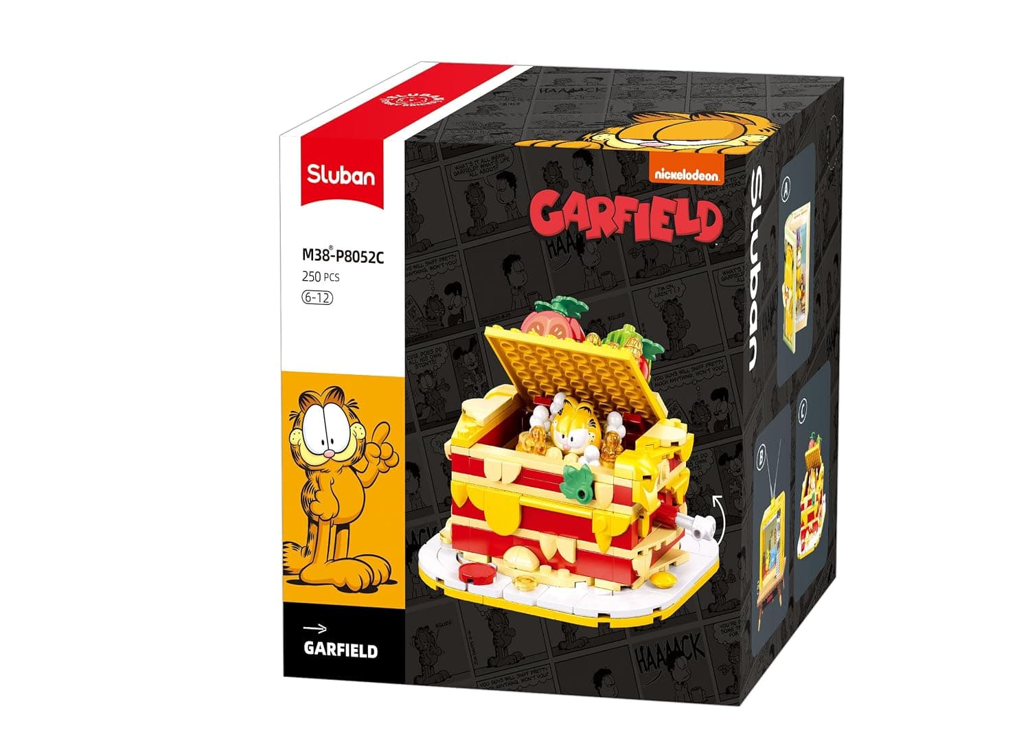 Sluban Garfield Lasagna M38-P8052C Construction Game 250 Pieces Figure Included 6-12 Years