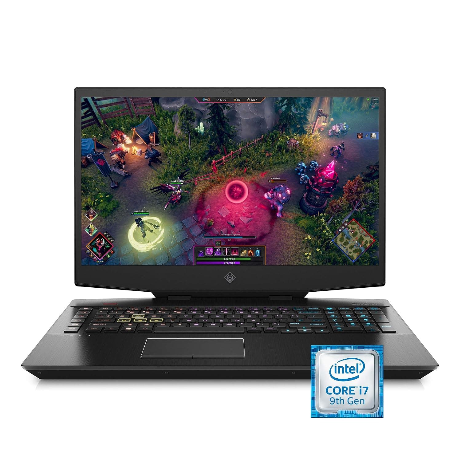 OMEN by HP 2019 17-Inch Gaming Laptop, Intel i7-9750H, NVIDIA GeForce RTX 2070 (8 GB), 16 GB RAM, 512 GB Solid-State Drive, VR Ready, Windows 10 Home (17-cb0080nr, Shadow Black)