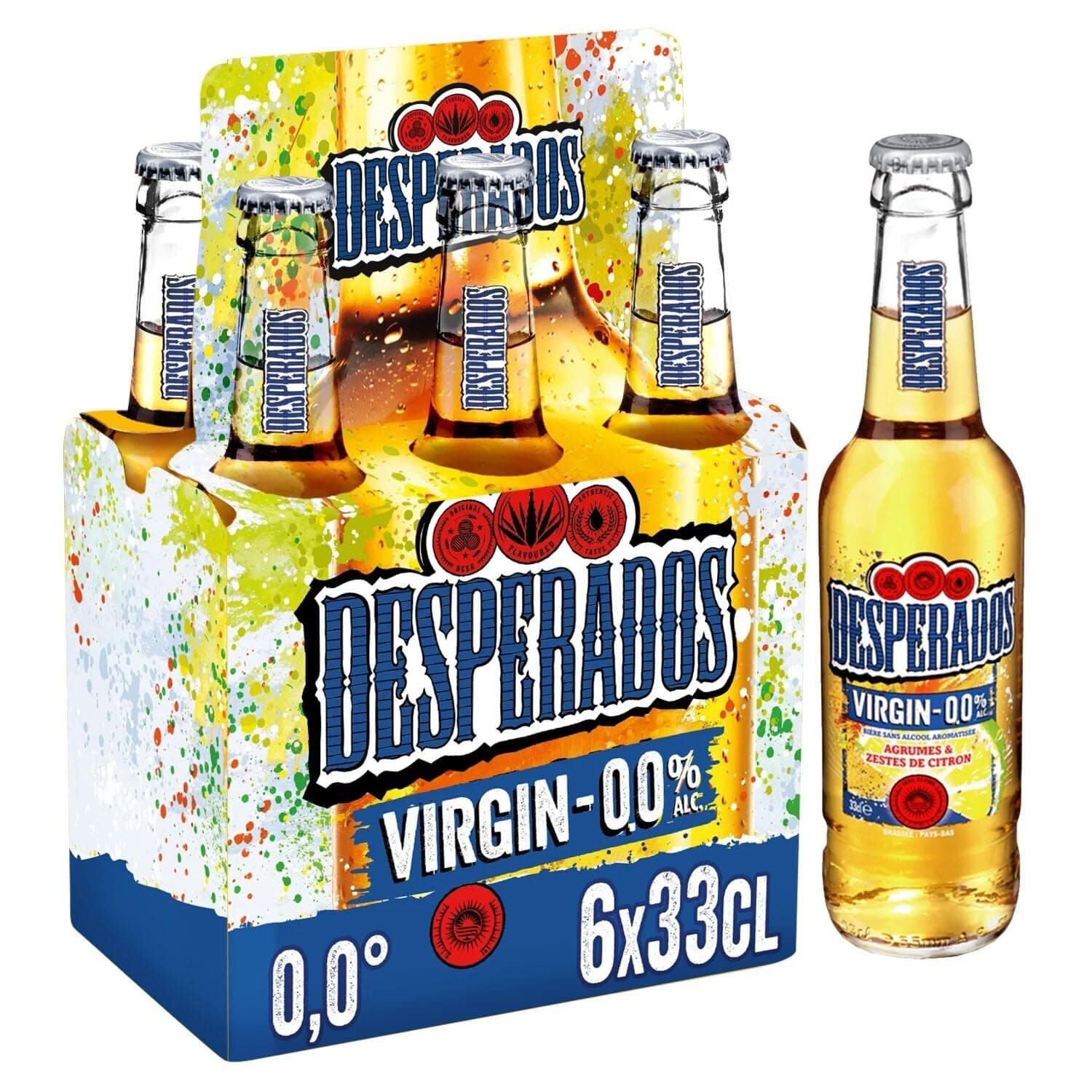 Desperados Citrus Blend 0.0% Alcohol Free 6 X 330 Ml
