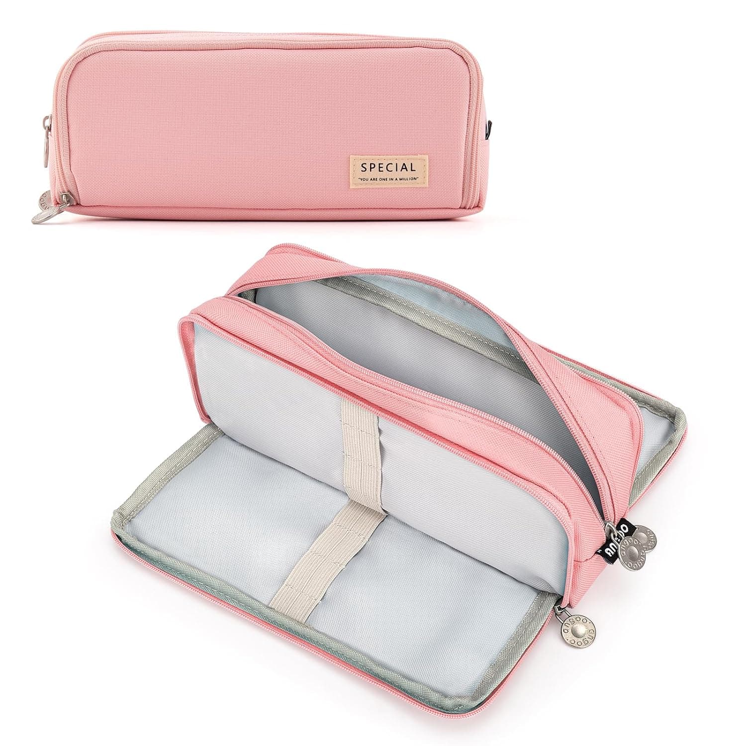 Large Pencil Case, 3 Tier Compartments Pencil Case, Portable Multifunctional Pencil Case Suitable for Students/Children/Adults/Girls/Boys