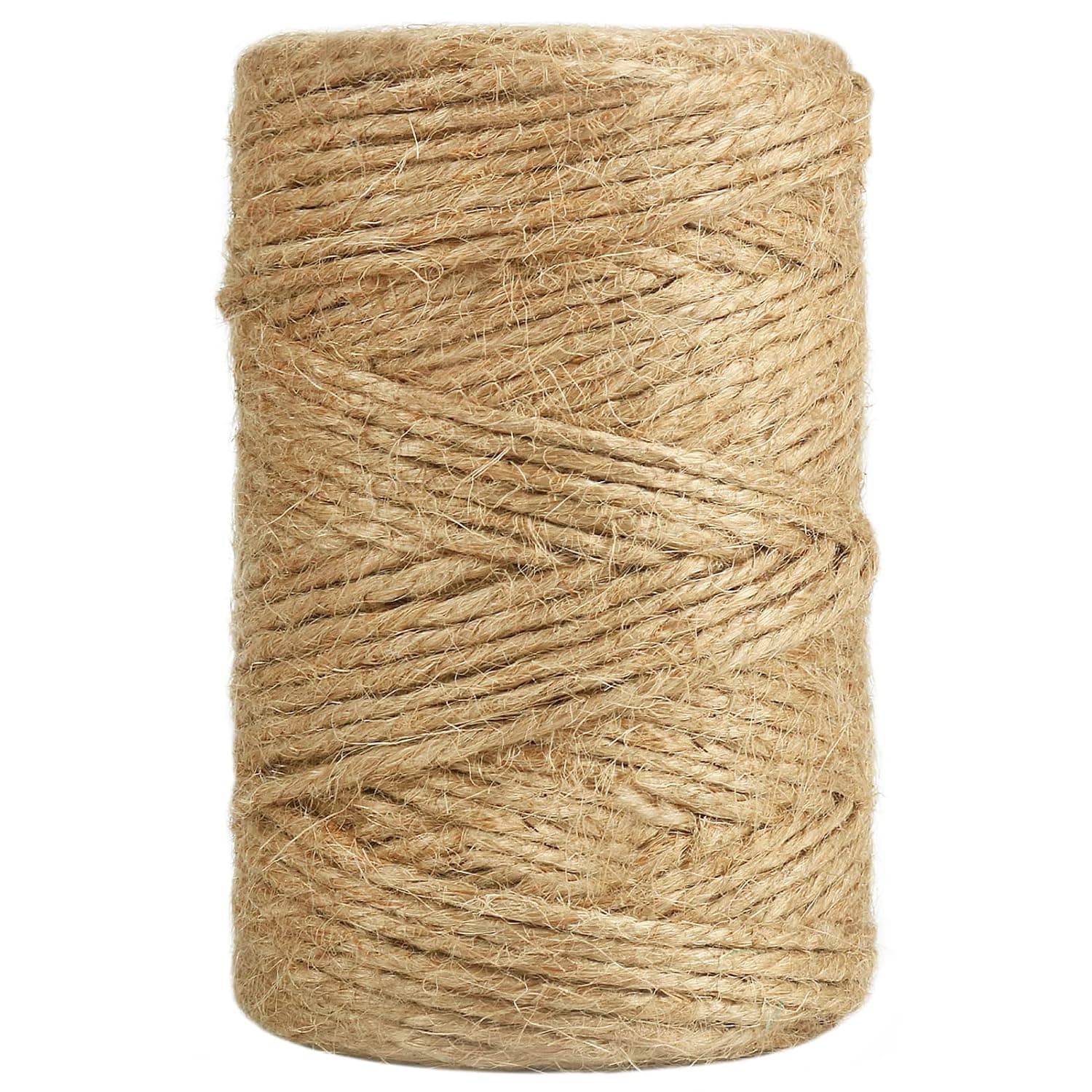 Vivifying Jute Twine, 328 Feet 3mm Strong Natural Garden Twine for Climbing Plants, Tomatoes, Crafts, Gift Wrapping and Decoration (Brown)