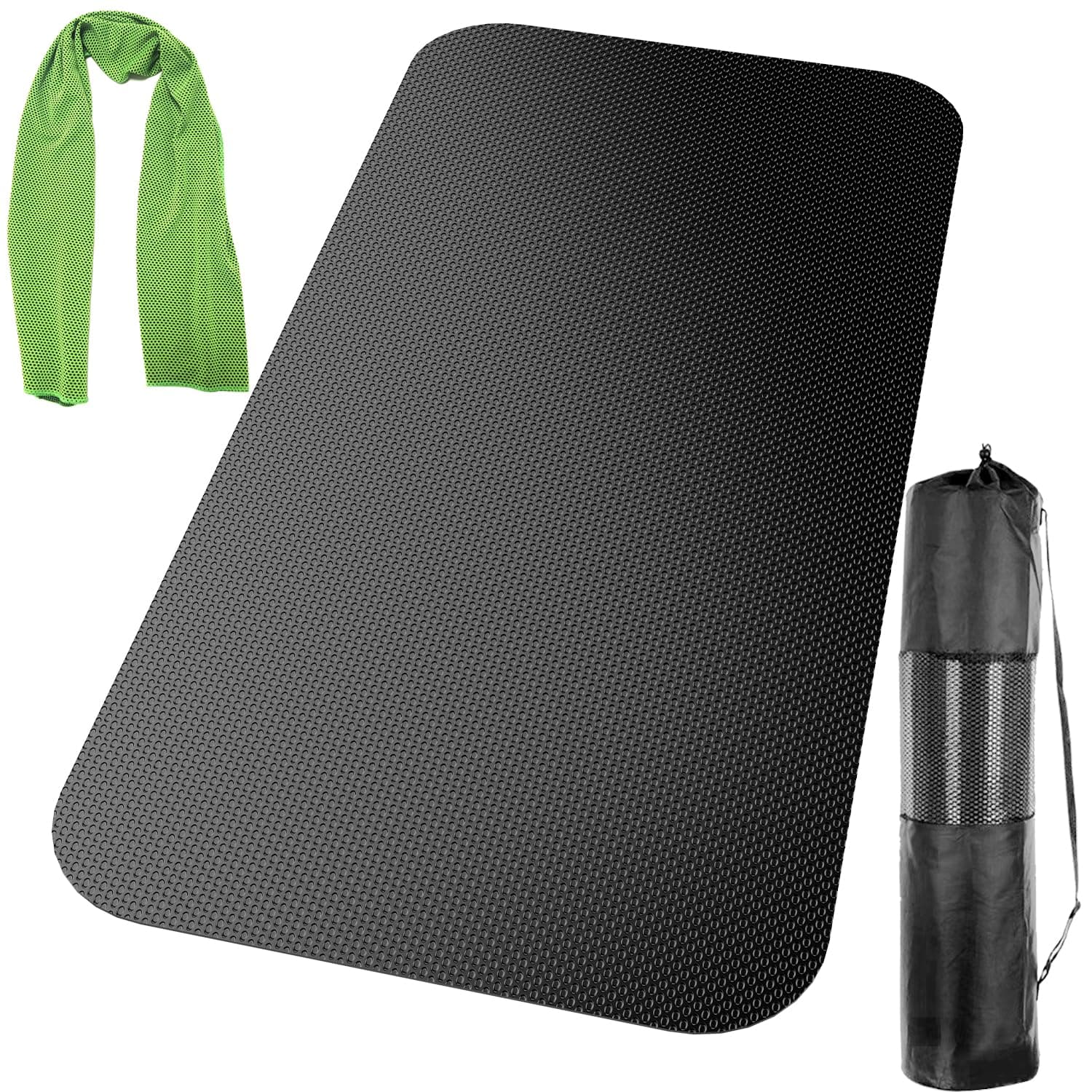 Exercise Mat, Multi-Sport Equipment Mat, Treadmill, Bike, Elliptical, Rowing, Gym Mat, 47.3" x 23.6", PVC, Waterproof, Noise Reducing, Easy to Clean