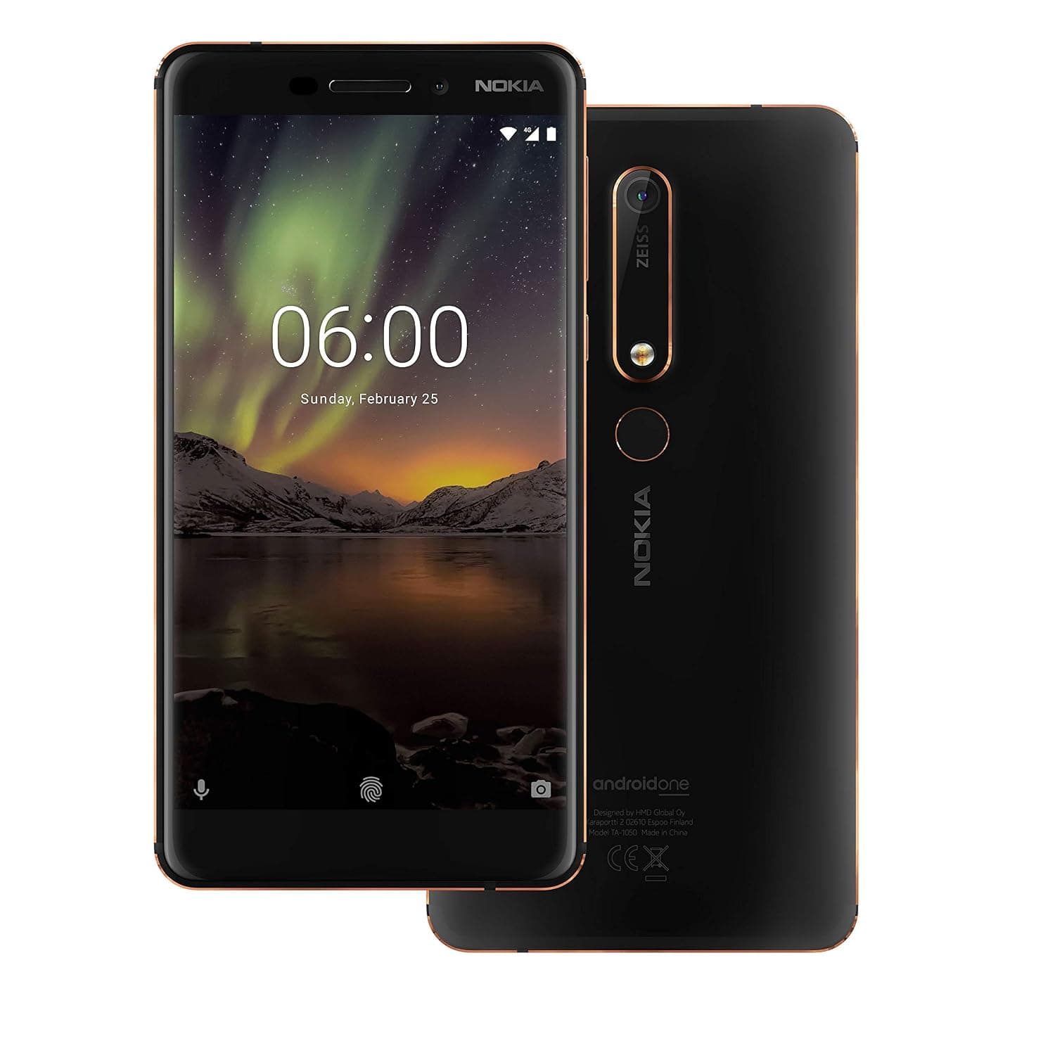 Nokia 6.1 Ta-1043 Dual Sim - 32 GB, 3 GB Ram, 4G LTE, Black