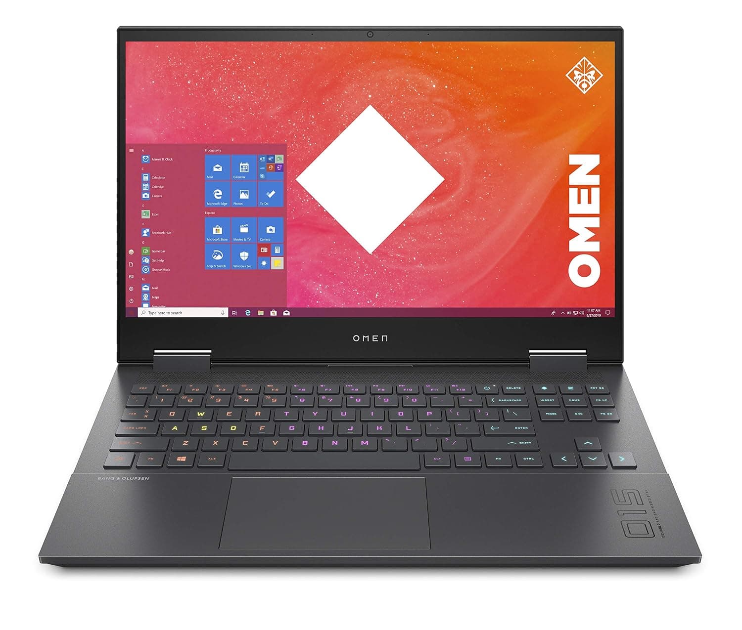 HP OMEN 15-en0001nx Gaming Laptop 15.6, AMD Ryzen 7-4800H, NVIDIA GeForce GTX 1650 Ti (4 GB), 512 GB PCIe NVMe M.2 SSD [23T08EA], Mica silver