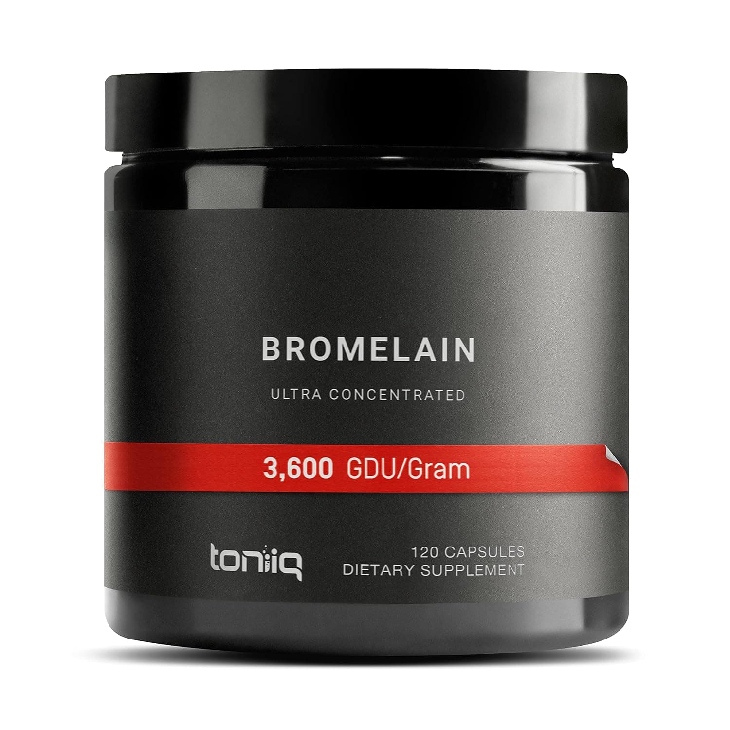 Ultra High Strength Non-GMO Bromelain Capsules - 3600 GDU/Gram - Highly Concentrated and Bioavailable - 500mg Formula - 120 Veggie Capsules
