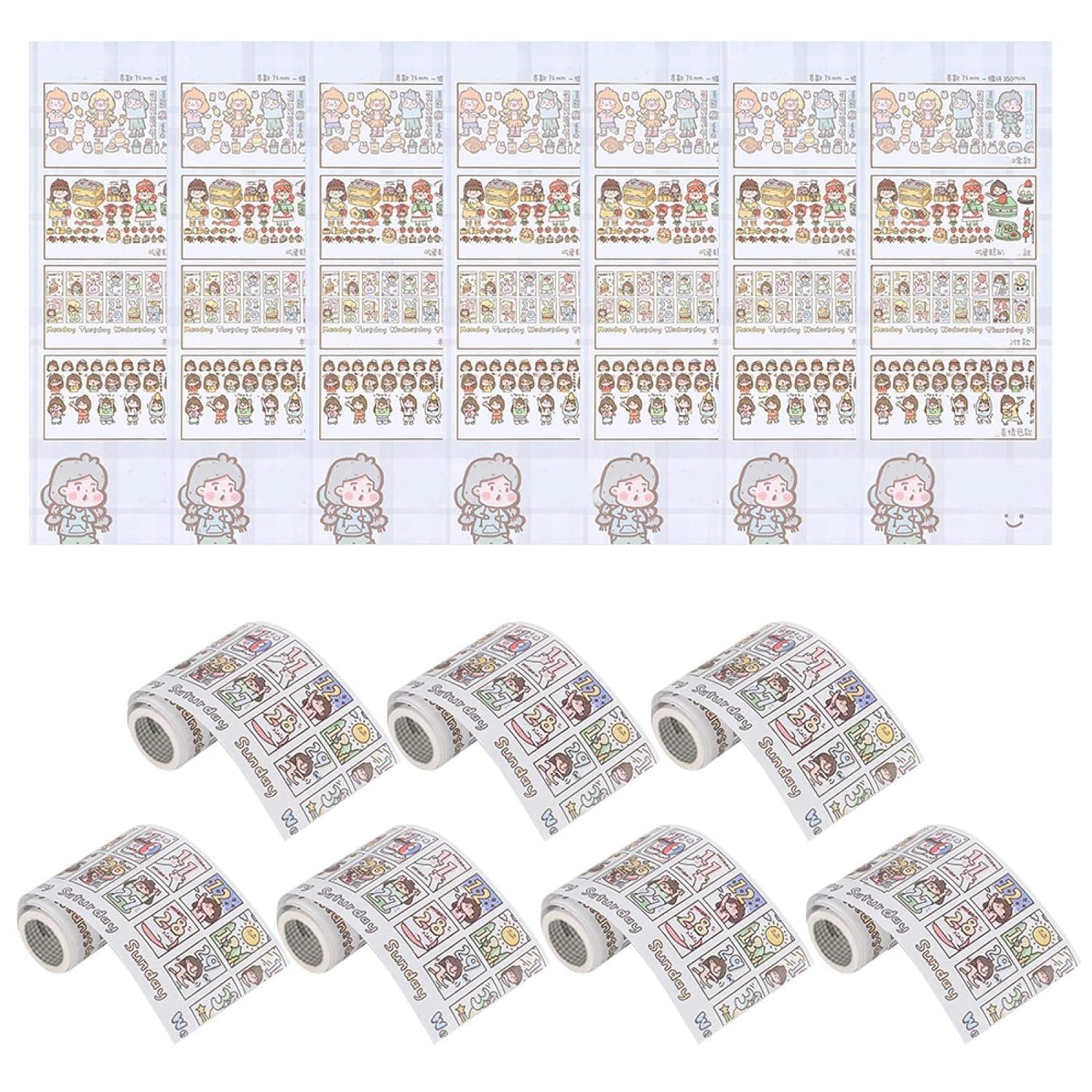 Office Supplies Decorative Tape, Journal Tape, Party Decorations Bullet Journals for DIY Craft Gift Wrapping tool