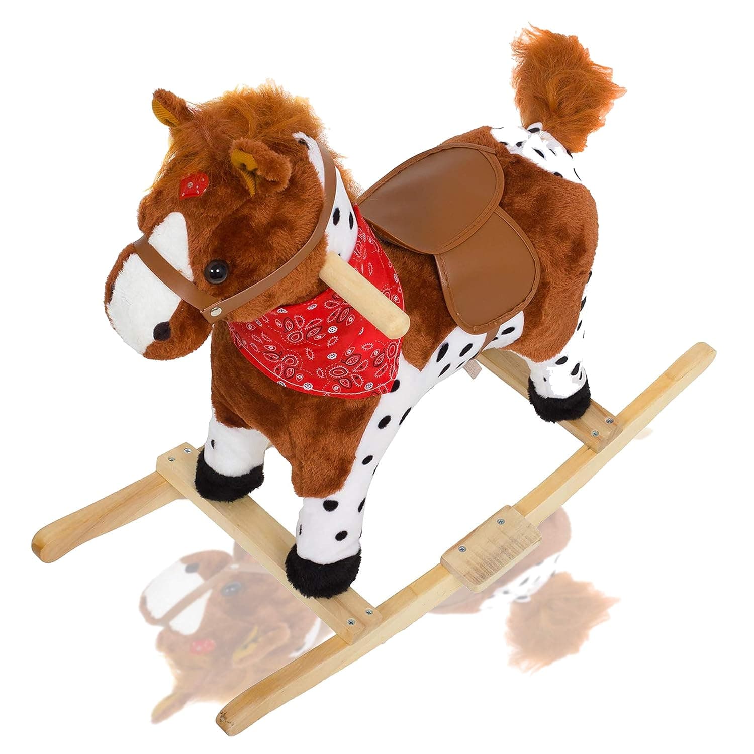 Value Smash Wooden Horse for Kids/Baby - Realistic Sounds Rocking Toys for Toddlers/Baby 3 Years - Safely Holds Children - طفل رضيع