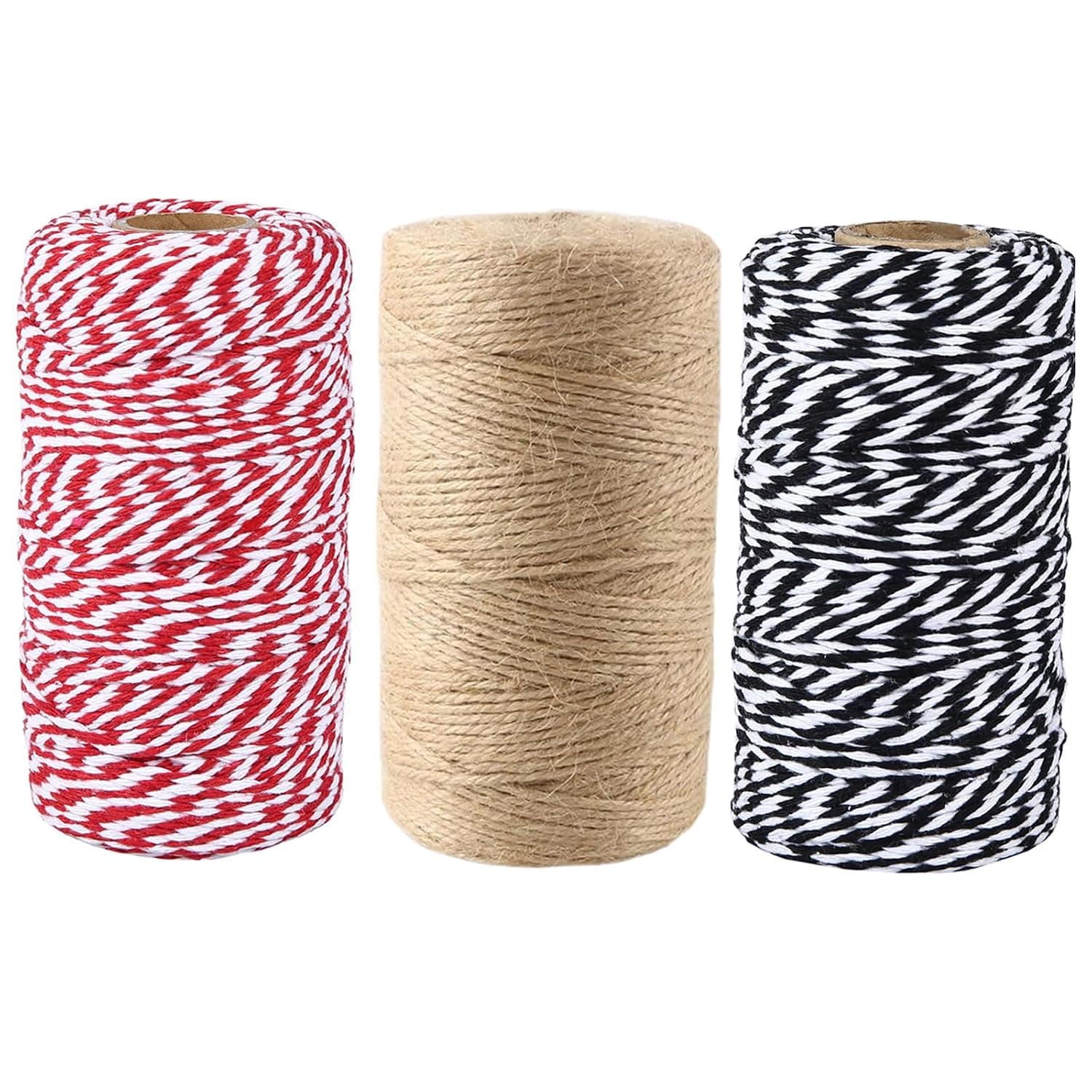 Twine String,984 Feet Christmas Twines Bakers String Rope Craft Making Knitting Tags Twine Butchers Twine Macrame DIY Wedding Decor Supply Gift Wrapping String Rope