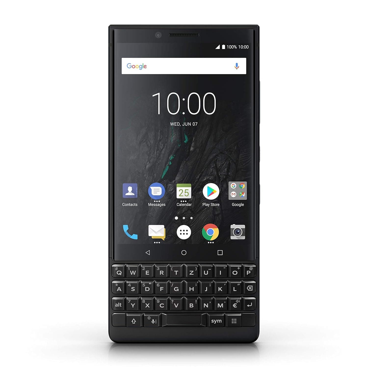 BlackBerry KEY2 64GB (Single-SIM, BBF100-1, QWERTZ Keypad) (GSM Only, No CDMA) Factory Unlocked 4G/LTE Smartphone - International Version (Black)