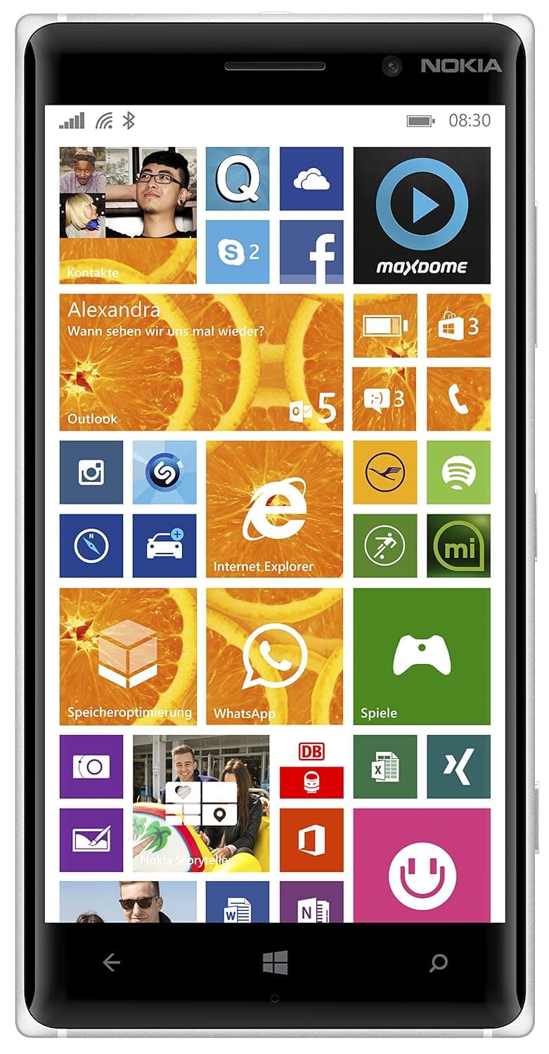 Nokia Lumia 830 Single-SIM 16GB ROM + 1GB RAM (GSM Only | No CDMA) Factory Unlocked 4G/LTE Smartphone (Orange Lumia) - International Version