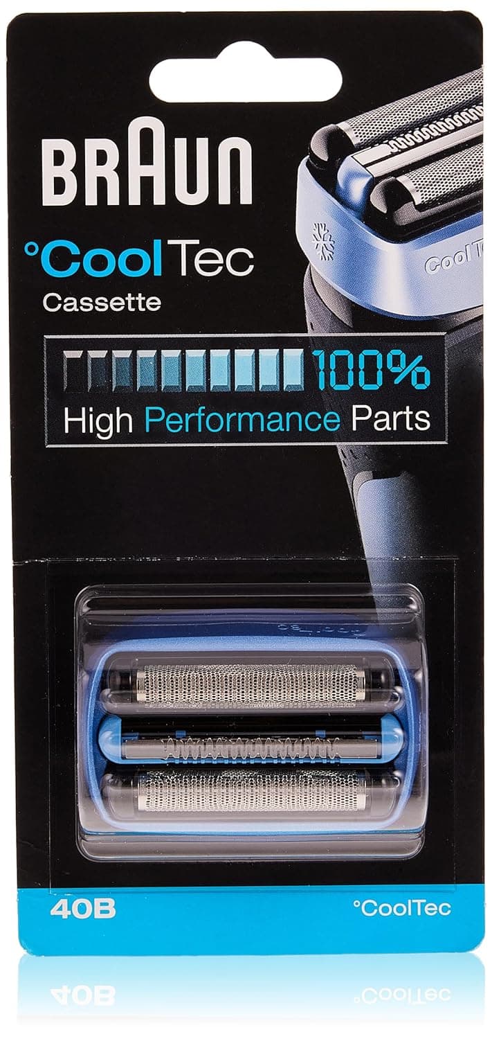 براون قطعة غيار ماكينة حلاقة 40B ازرق - متوافقة مع ماكينات حلاقة كول تيك