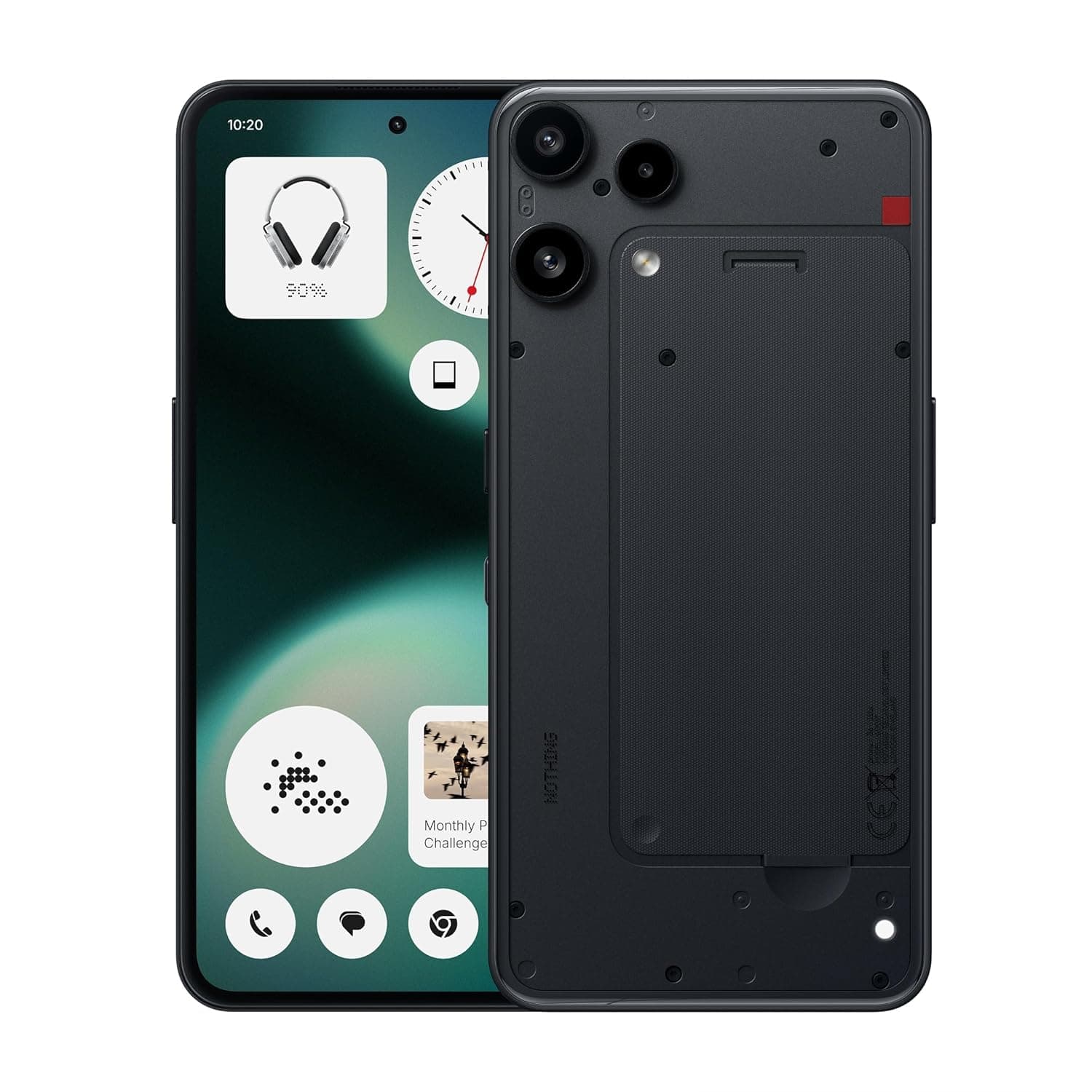 جوال نوثينج (3a) لايت 5G / 8 جيجابايت / 128 جيجابايت / 6.77 بوصة اموليد مرن LTPS/ كاميرا 50 ميجابكسل / 5000 ميلي امبير في الساعة / أسود