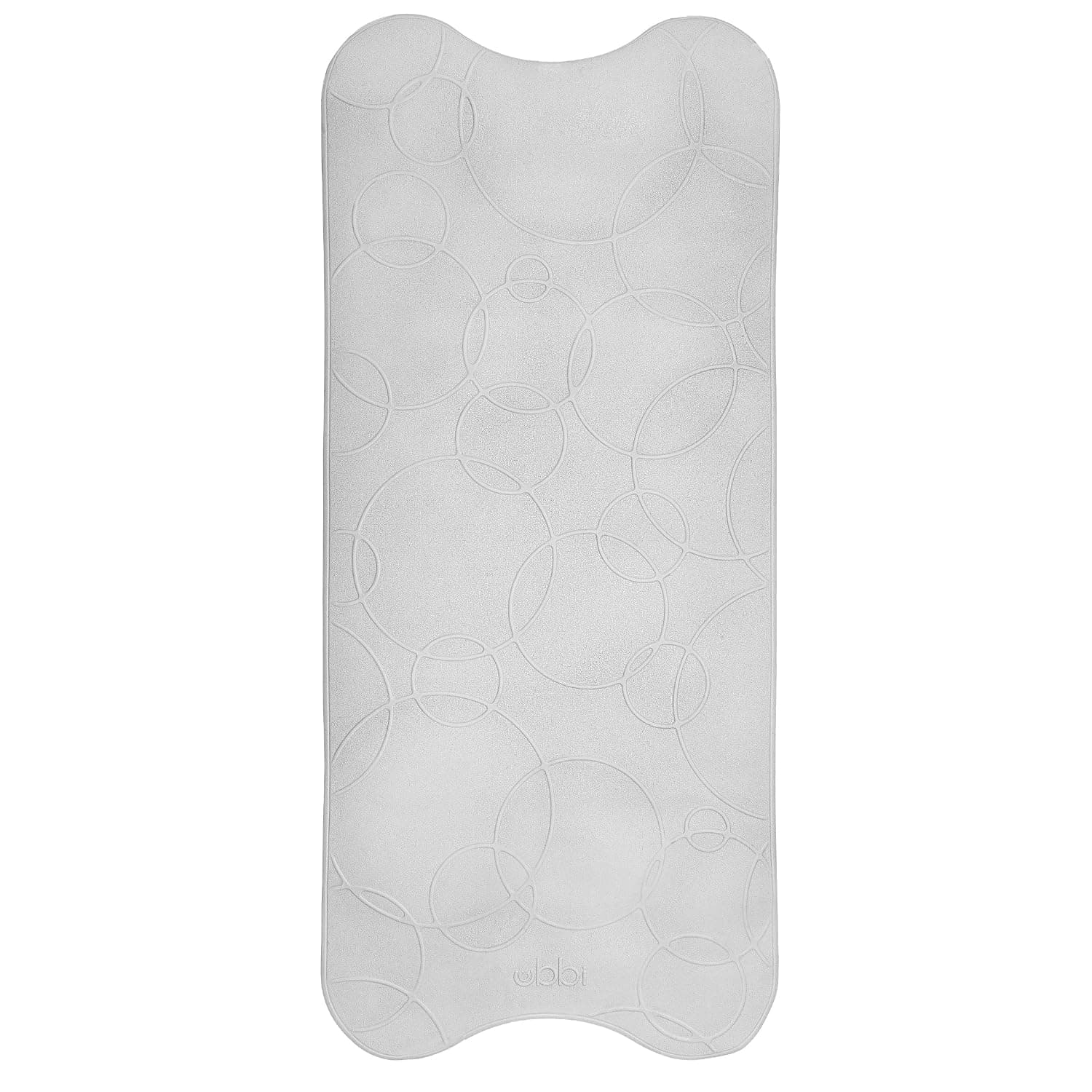 Ubbi Non-Slip Baby Bath Mat, Powerful Suction Cups, Baby Bath Tub Time Essentials, Gray
