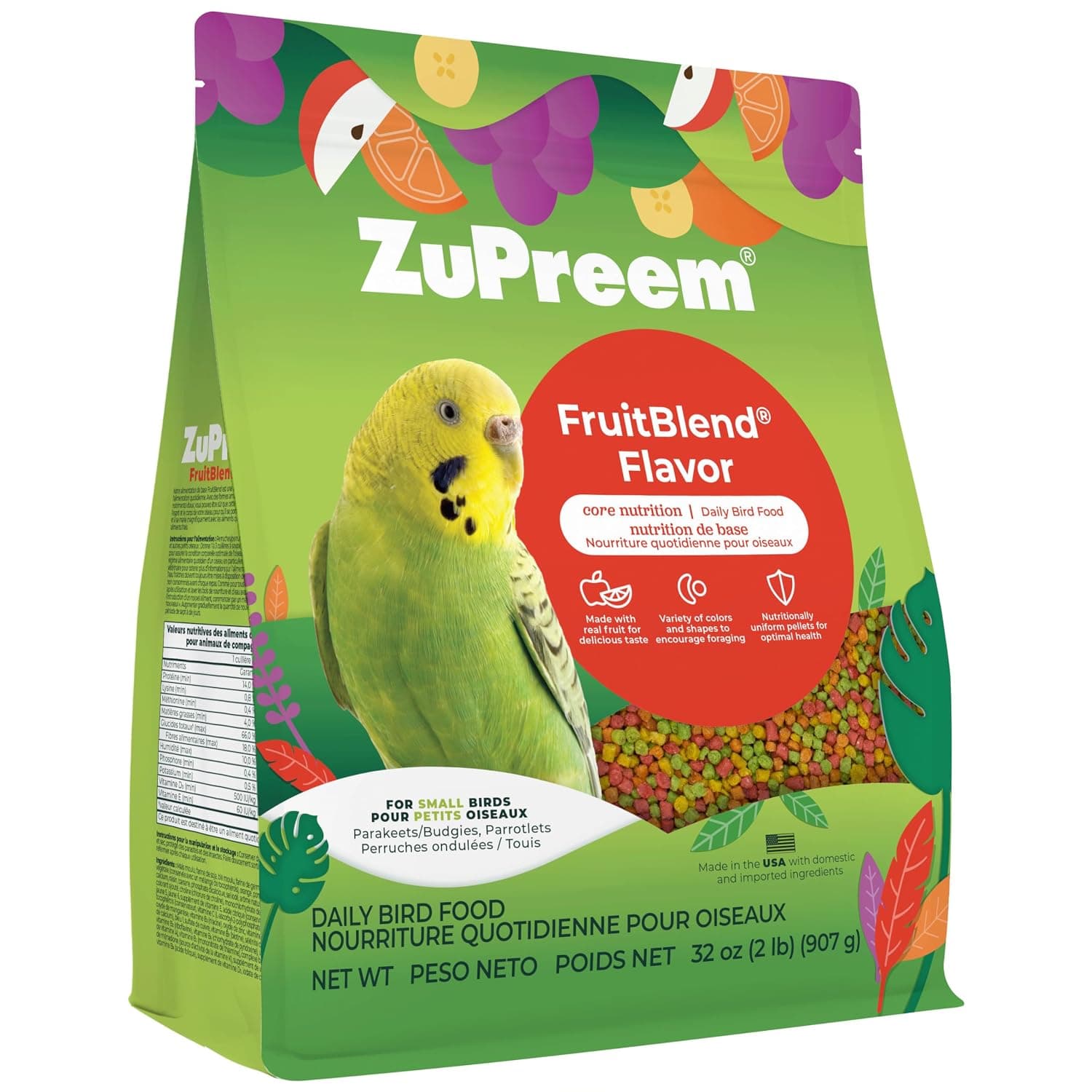 Zupreem Birds FruitBlend Very Small Birds - 907 g