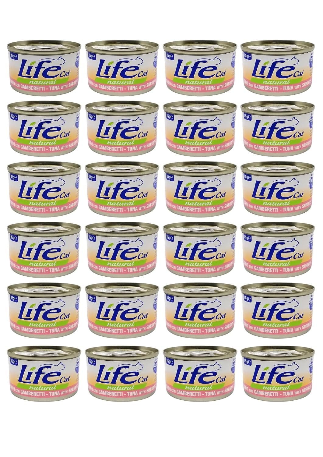 Life Cat wet food tuna with shrimps 85g x 24