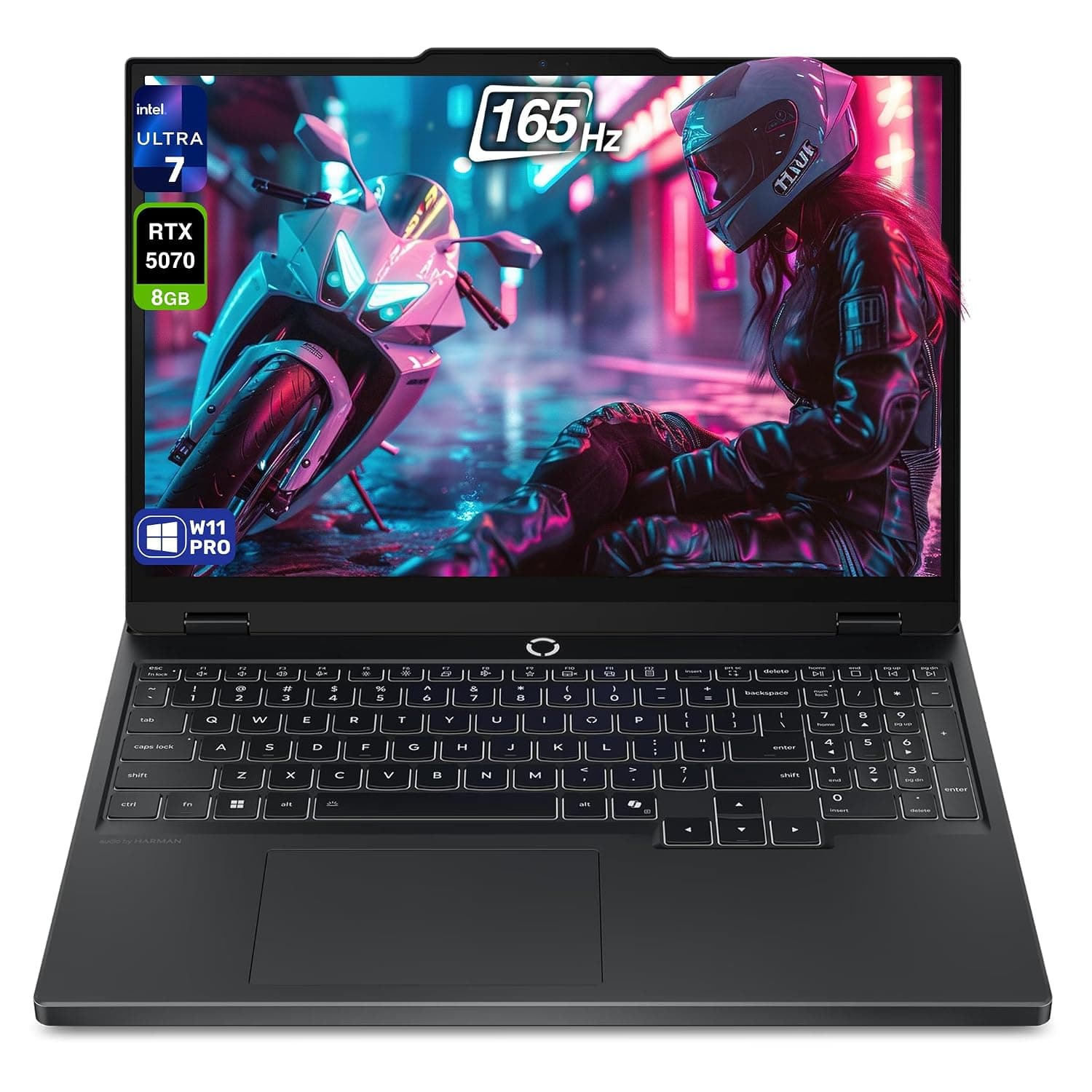 Lenovo Legion 5i Gen 10 Gaming Laptop, Intel Ultra 7-255HX, 64 GB DDR5 RAM, 2 TB PCIe SSD, 15.1" WQXGA (2560x1600) Display, Nvidia G-Force RTX 5070, 24-Zone RGB Keyboard, W11 Pro, Eclipse Black