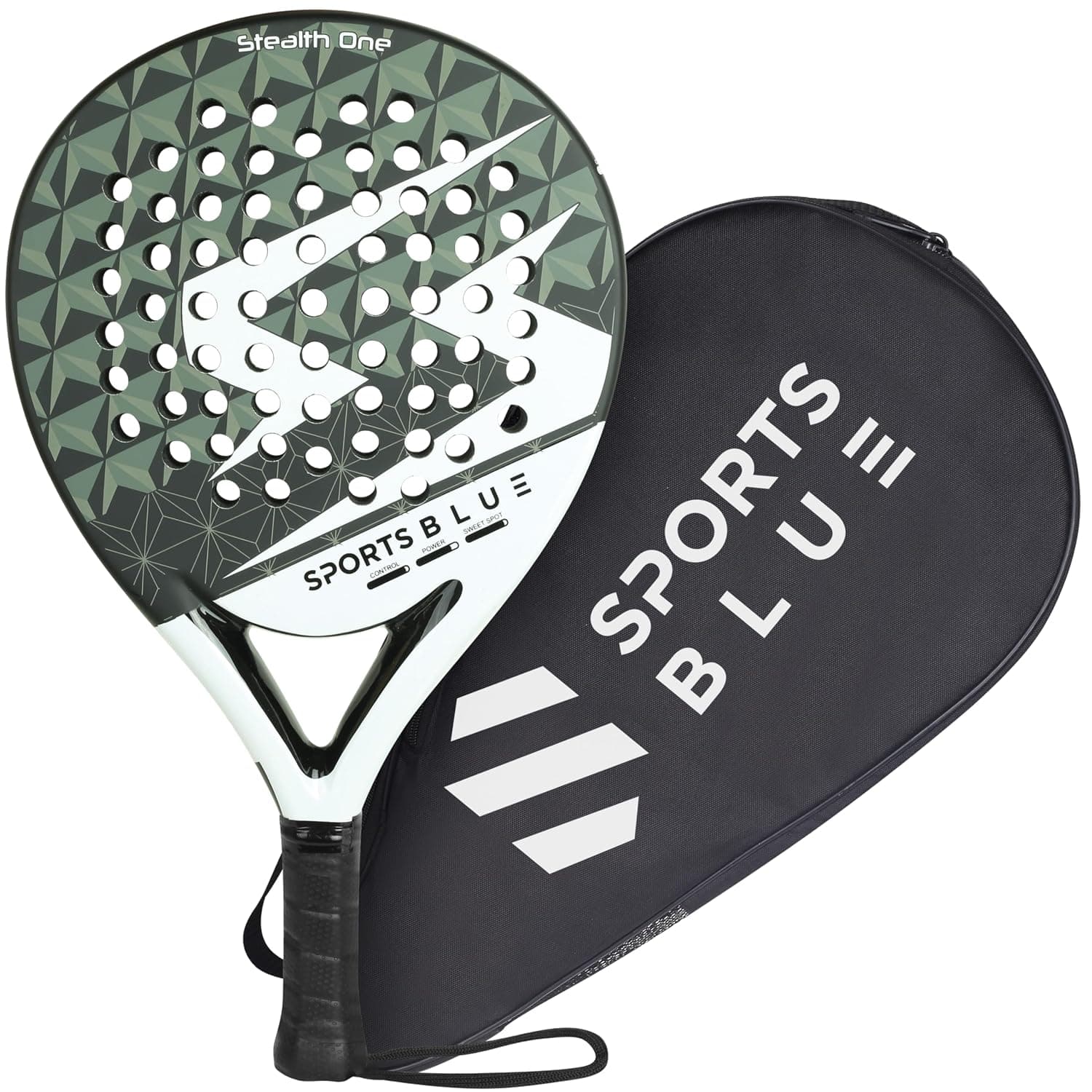 SportsBlue Carbon surface Padel Racket - Pro-Series Tennis Racket, Core Pala Padel Racquetts -