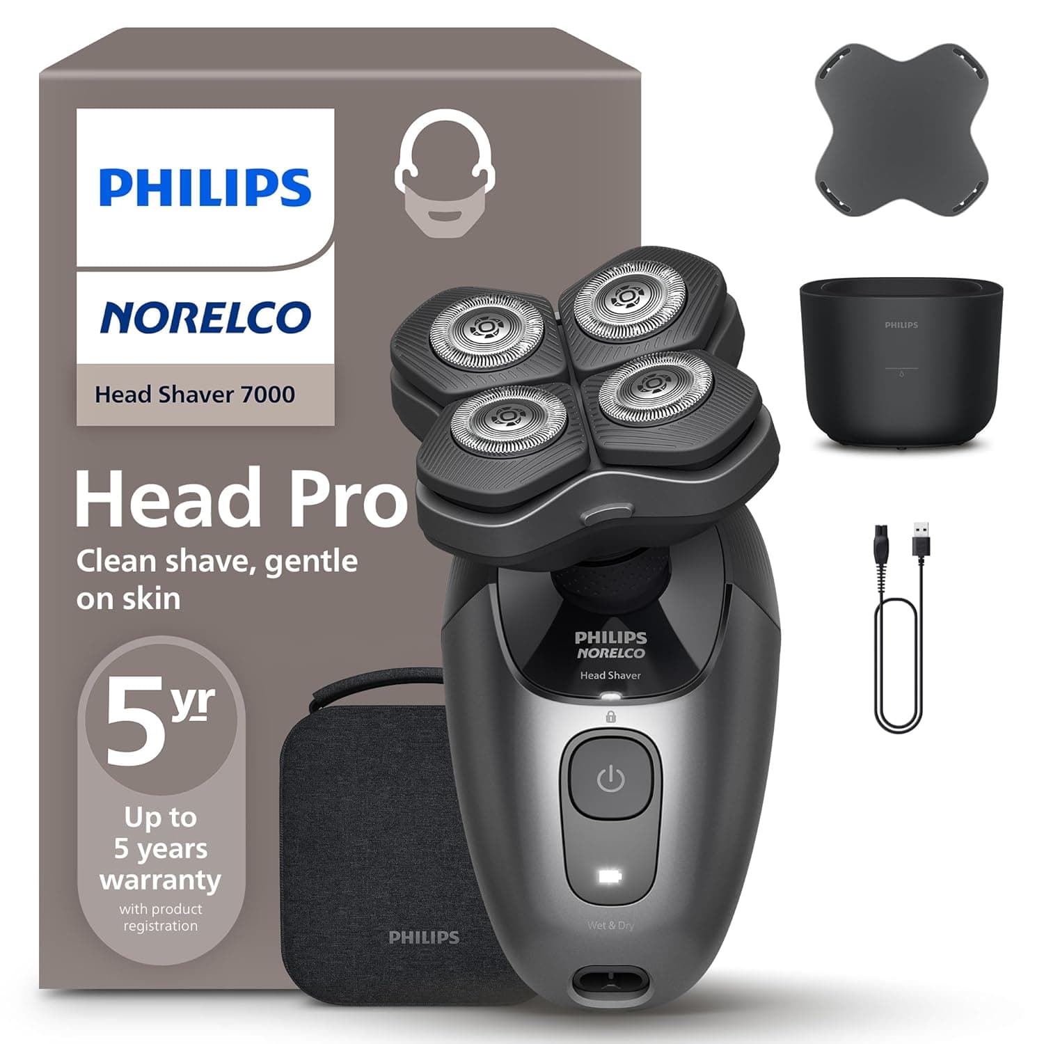 Philips Norelco Head Shaver Pro 7000, HS7980/40