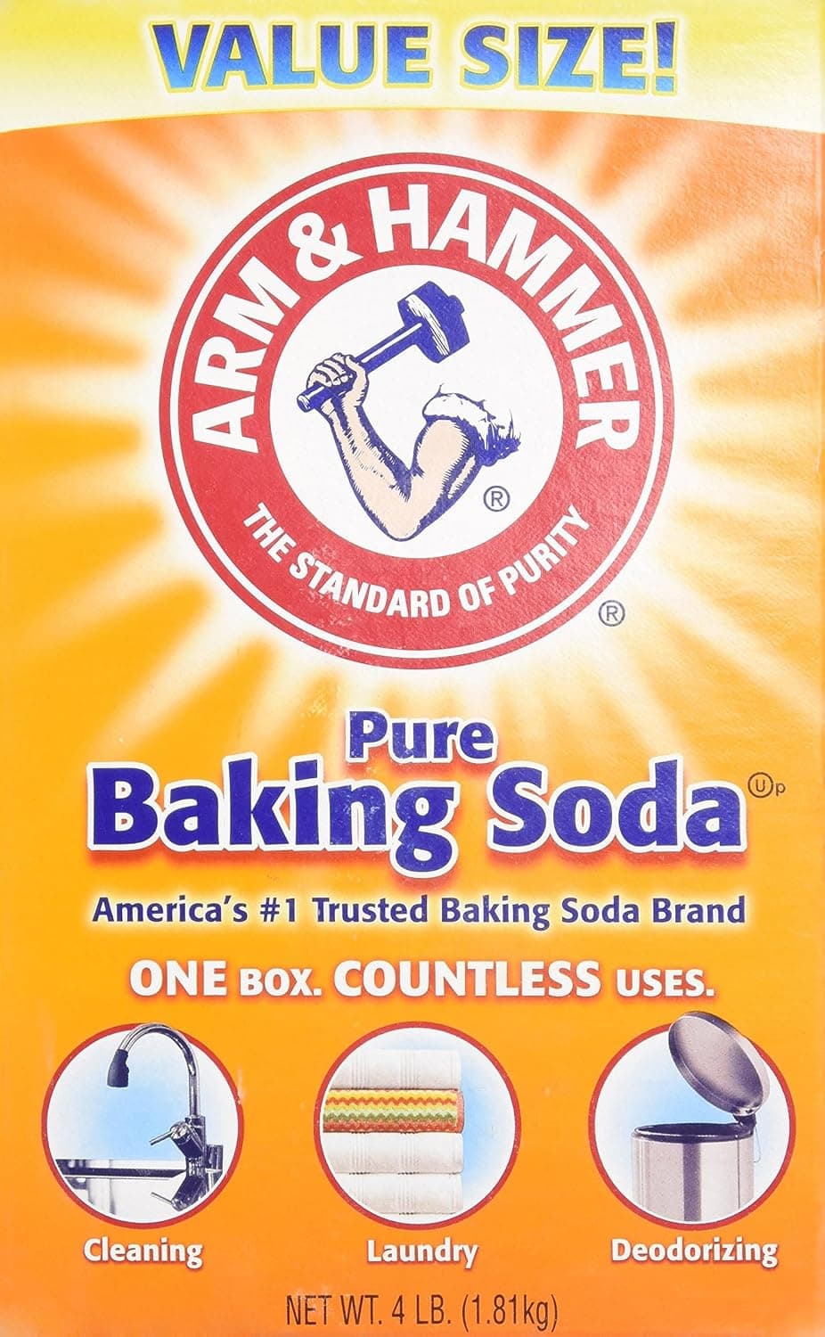 Arm & Hammer Pure Baking Soda, 1.81 kg